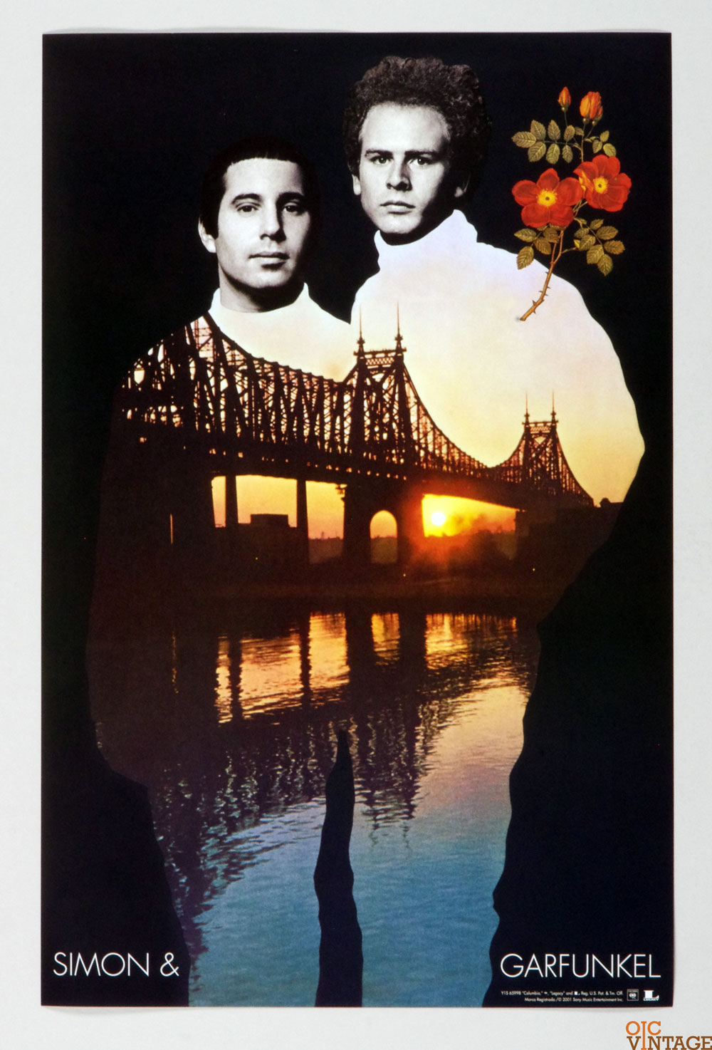 Simon and Garfunkel Poster 2001 CD Set Release Promotion Columbia Records