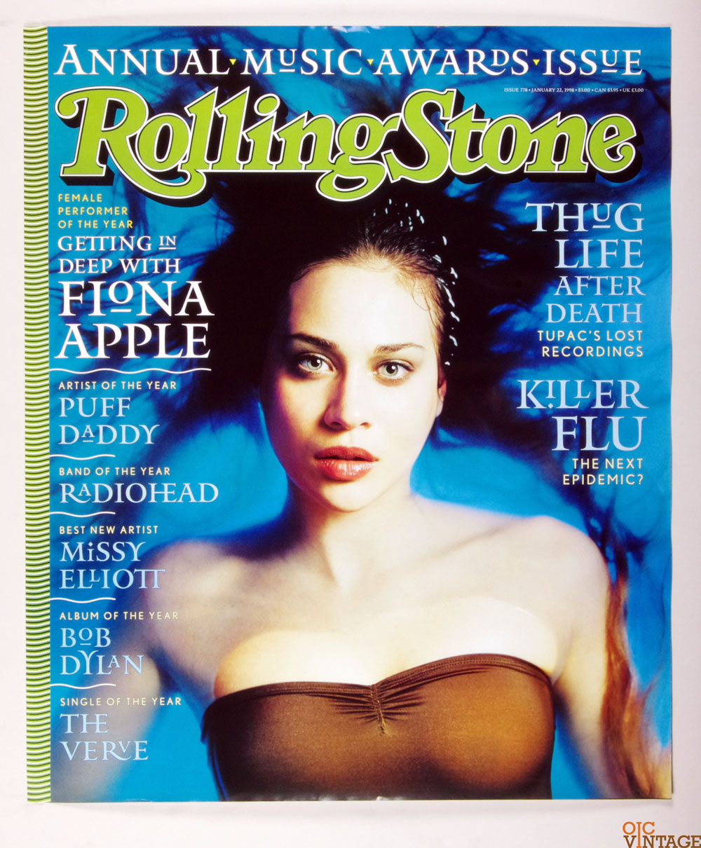 Fiona Apple Poster Rolling Stone Magazine 1998 Jan 22 Issue Cover 26 x 32