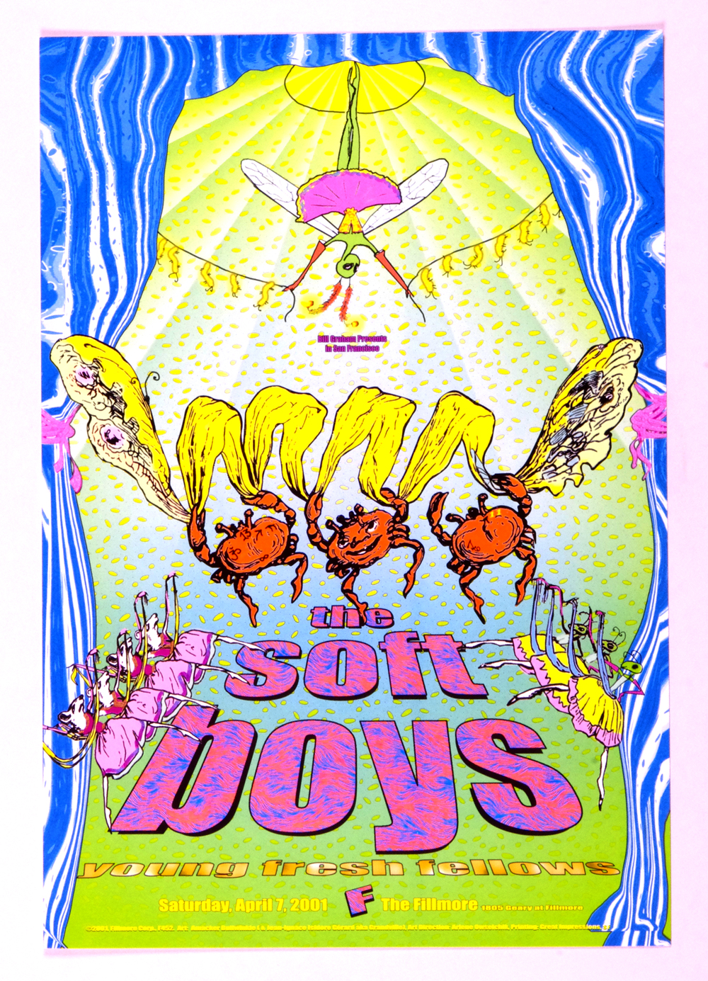Soft Boys Poster 2001 Apr 7 New Fillmore San Francisco