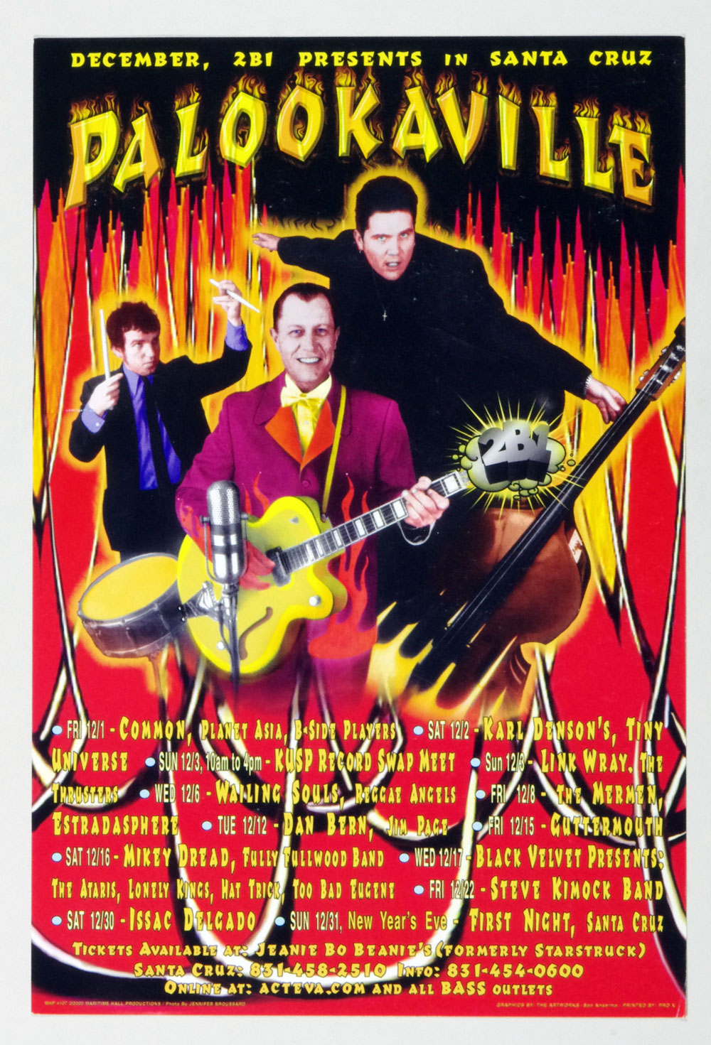 Palookaville Poster 2000 Dec Karl Denson Common Planet Asia