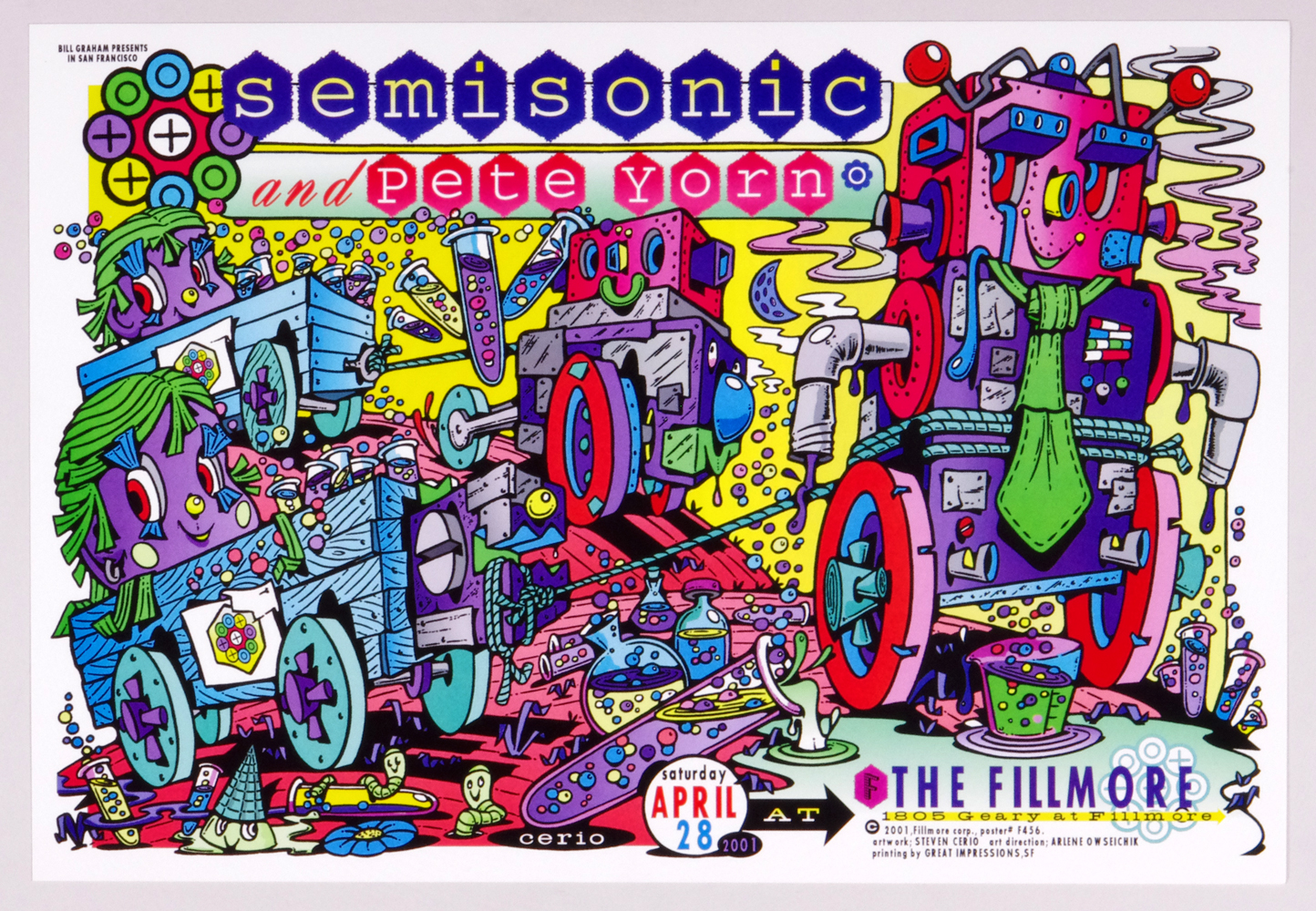 Semisonic Poster w/ Pete Yorn 2001 Apr 28 New Fillmore San Francisco