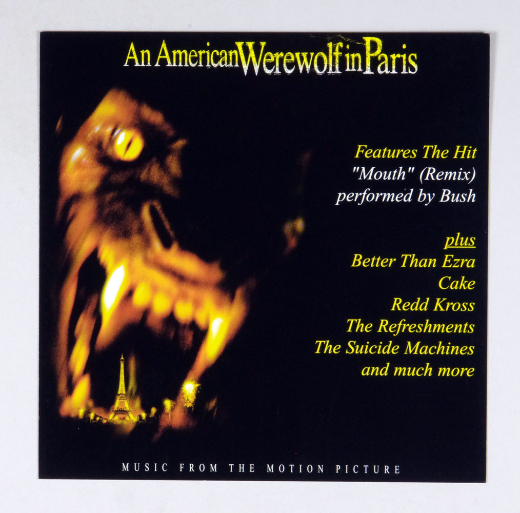 An American Werewolf in Paris Poster Flat 1999 Original Movie Soundtrack Album Release Promo 12 x 12