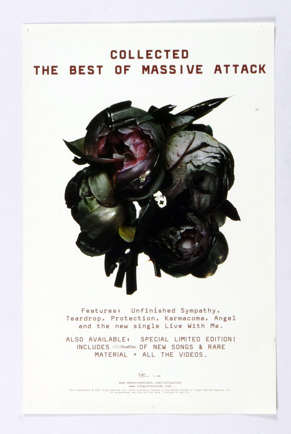 Massive Attack Poster Collected Album Promotion 2006 Virgin Records