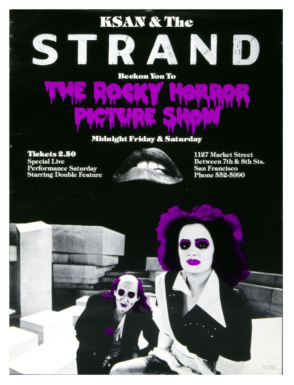 Rocky Horror Picture Show Poster 1979 Strand Theatre San Francisco
