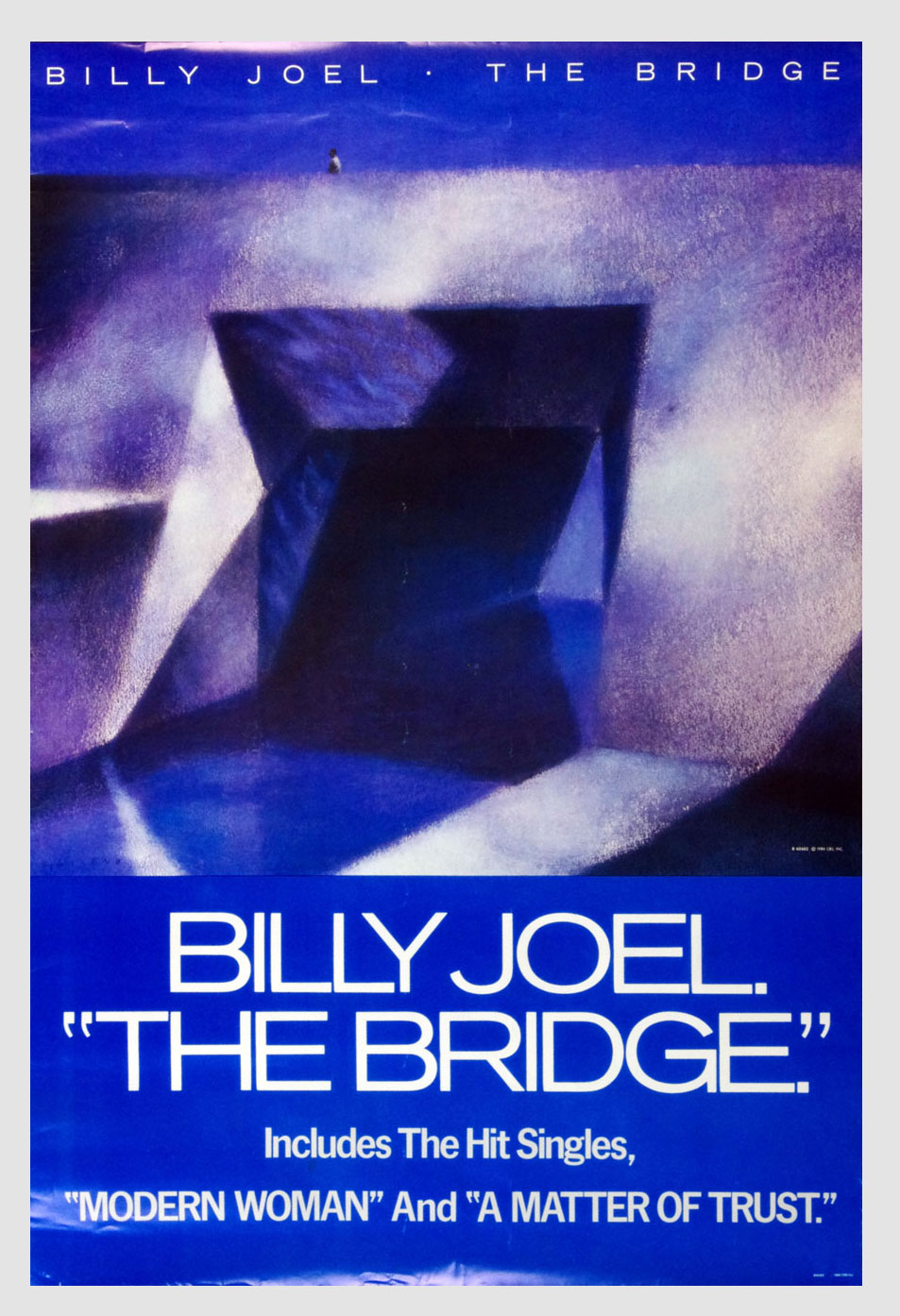 Billy Joel Poster 1986 The Bridge Album Promotion