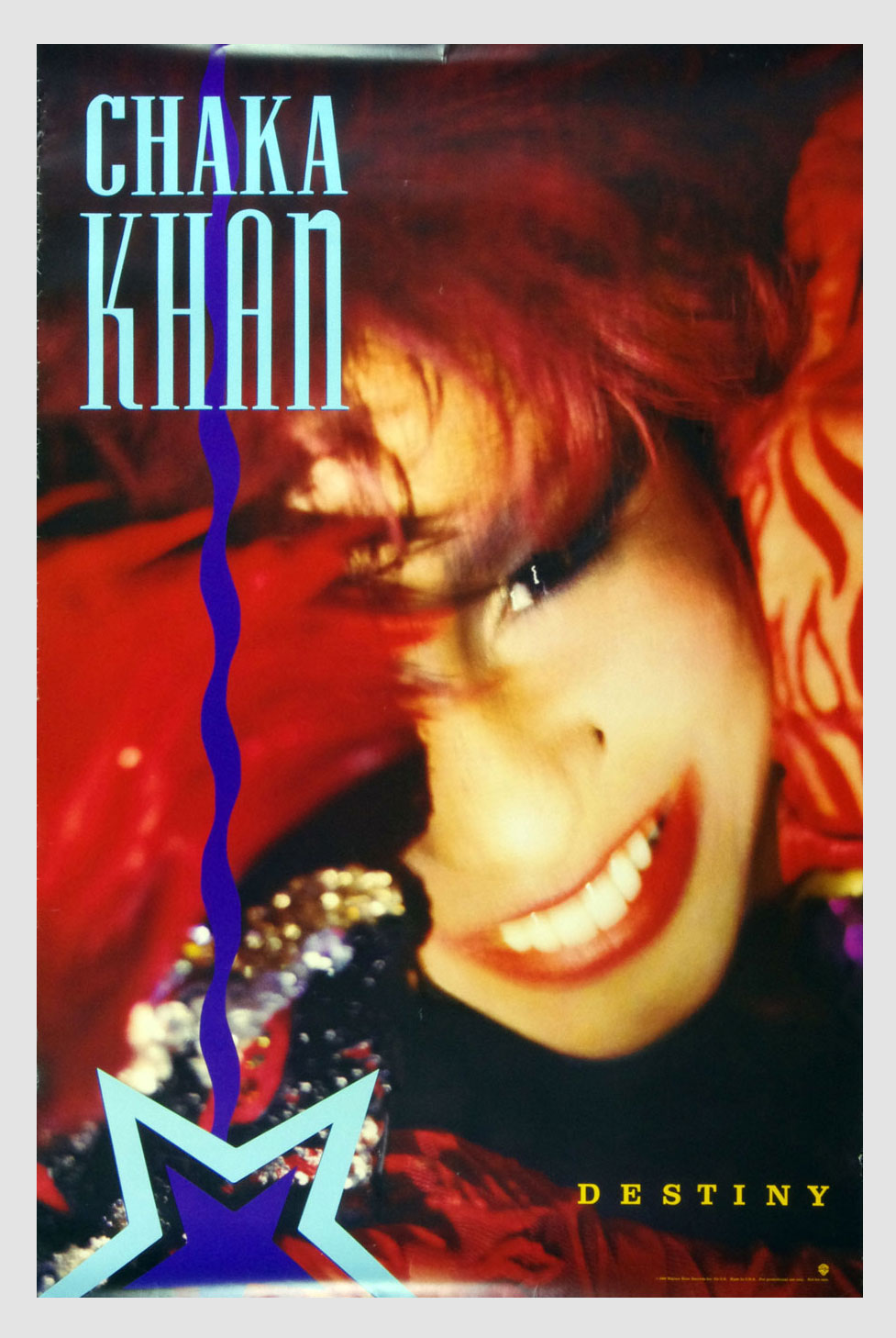 Chaka Khan Poster 1986 Destiny 1986 Album Promotion