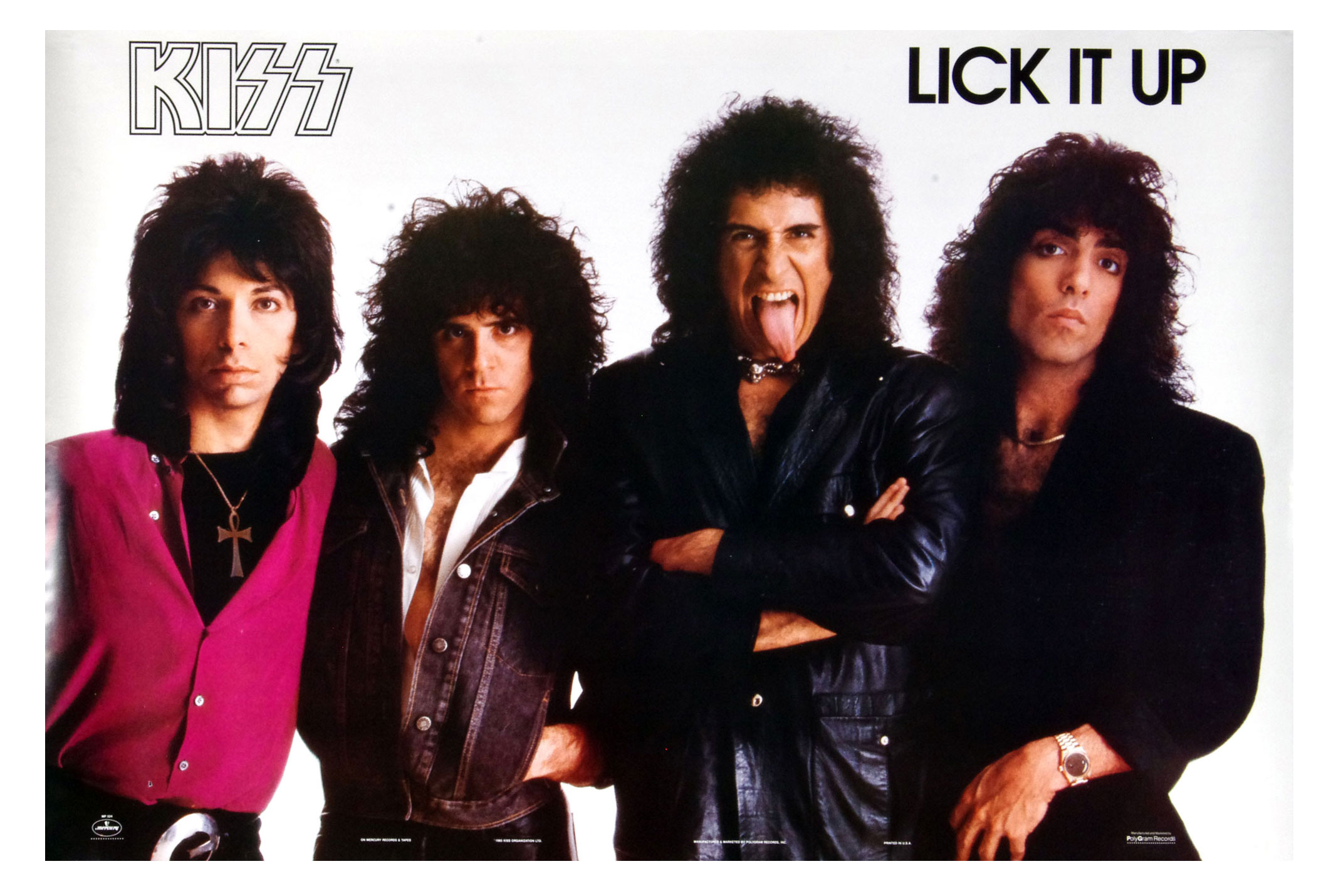 Kiss Poster 1983 Lick It Up Album Promotion Mercury Records