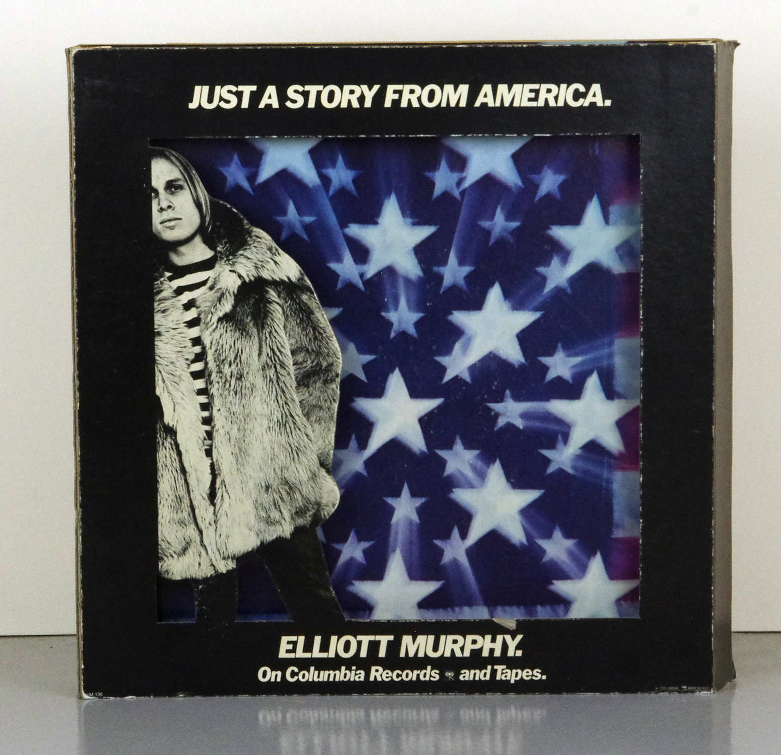 Elliott Murphy Cardboard Black Light Display Just a Story from America 1977