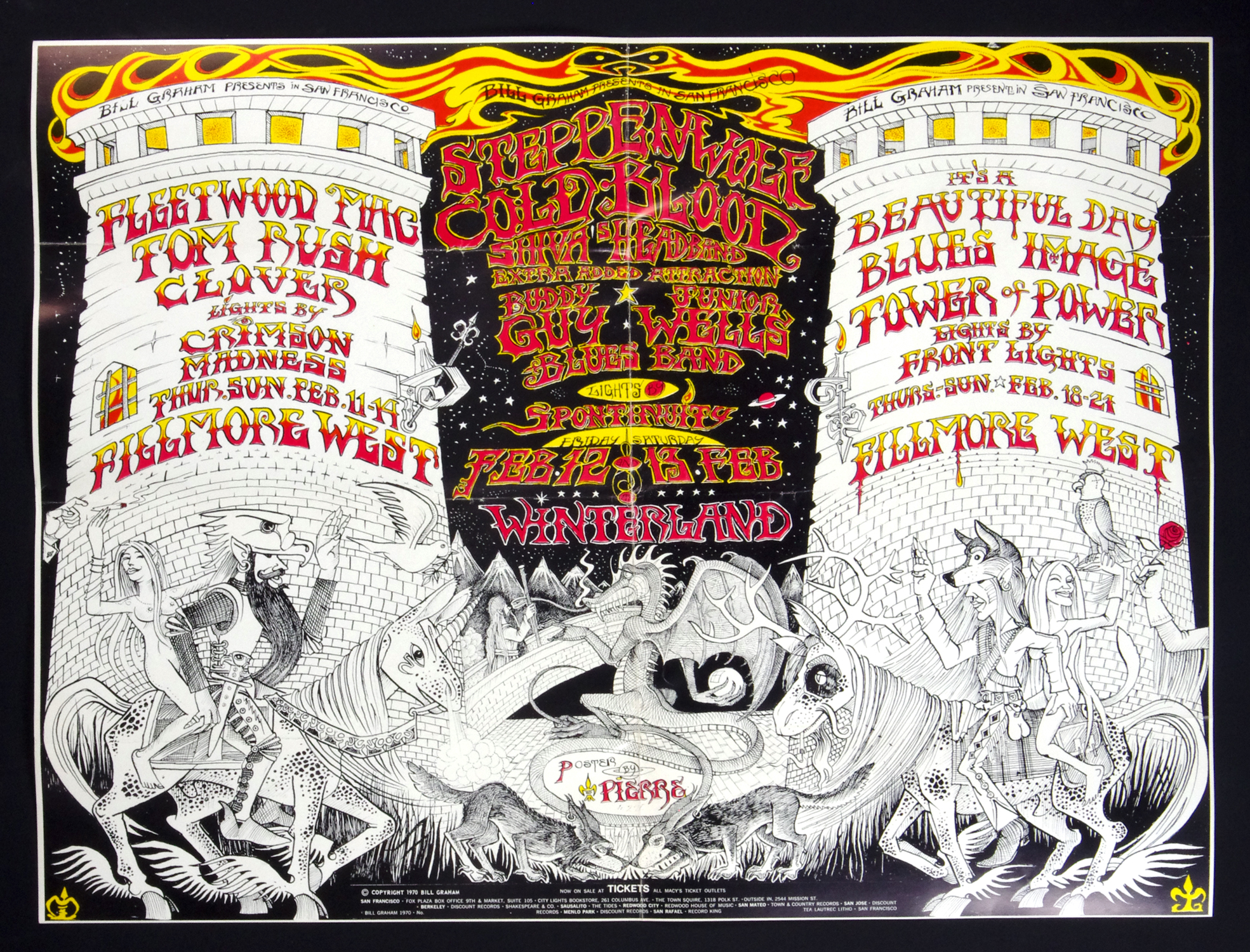 BG 270 Poster Fleetwood Mac Buddy Guy 1971 Feb 11