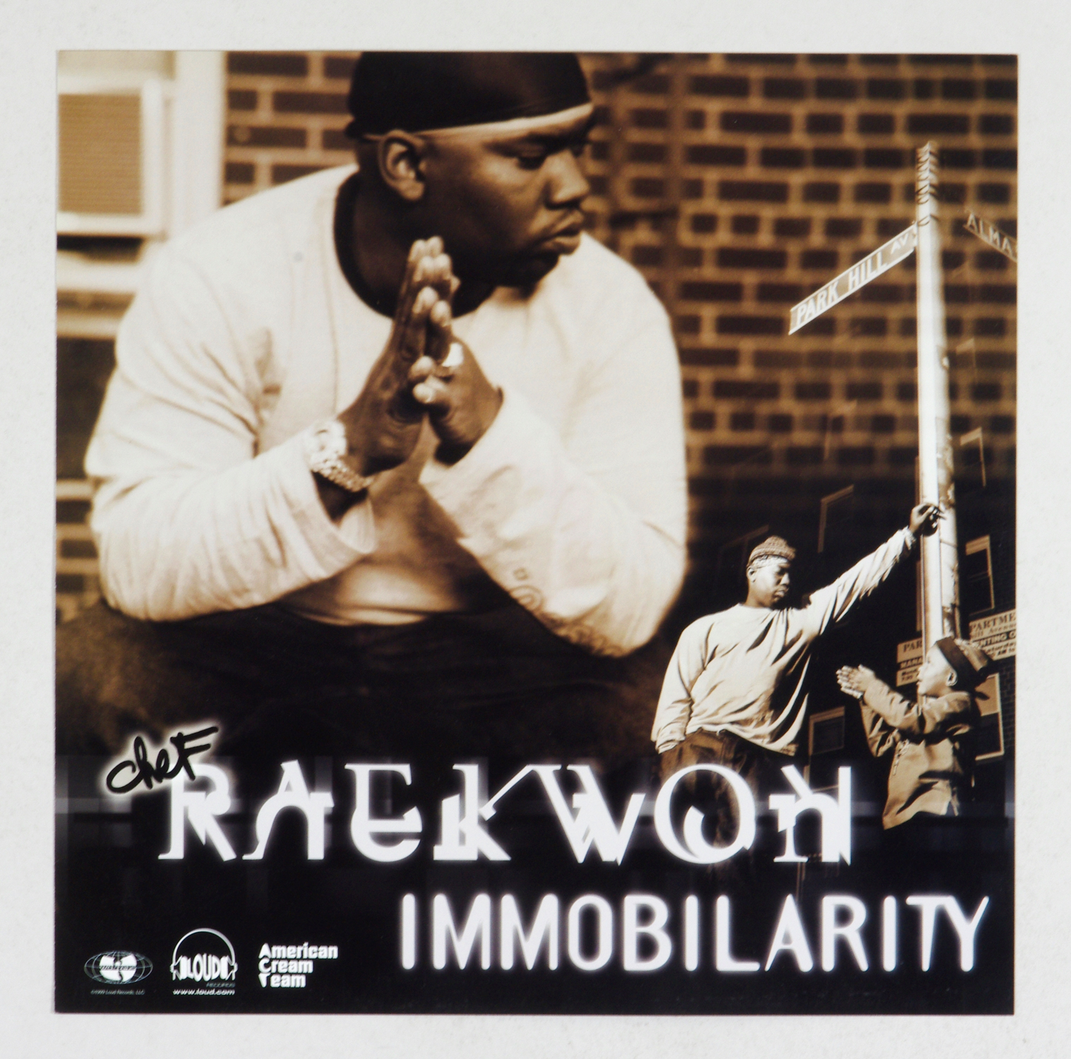 Chef Raekwon Poster Flat 1999 Immobilarity Album Promotion 12 x 12