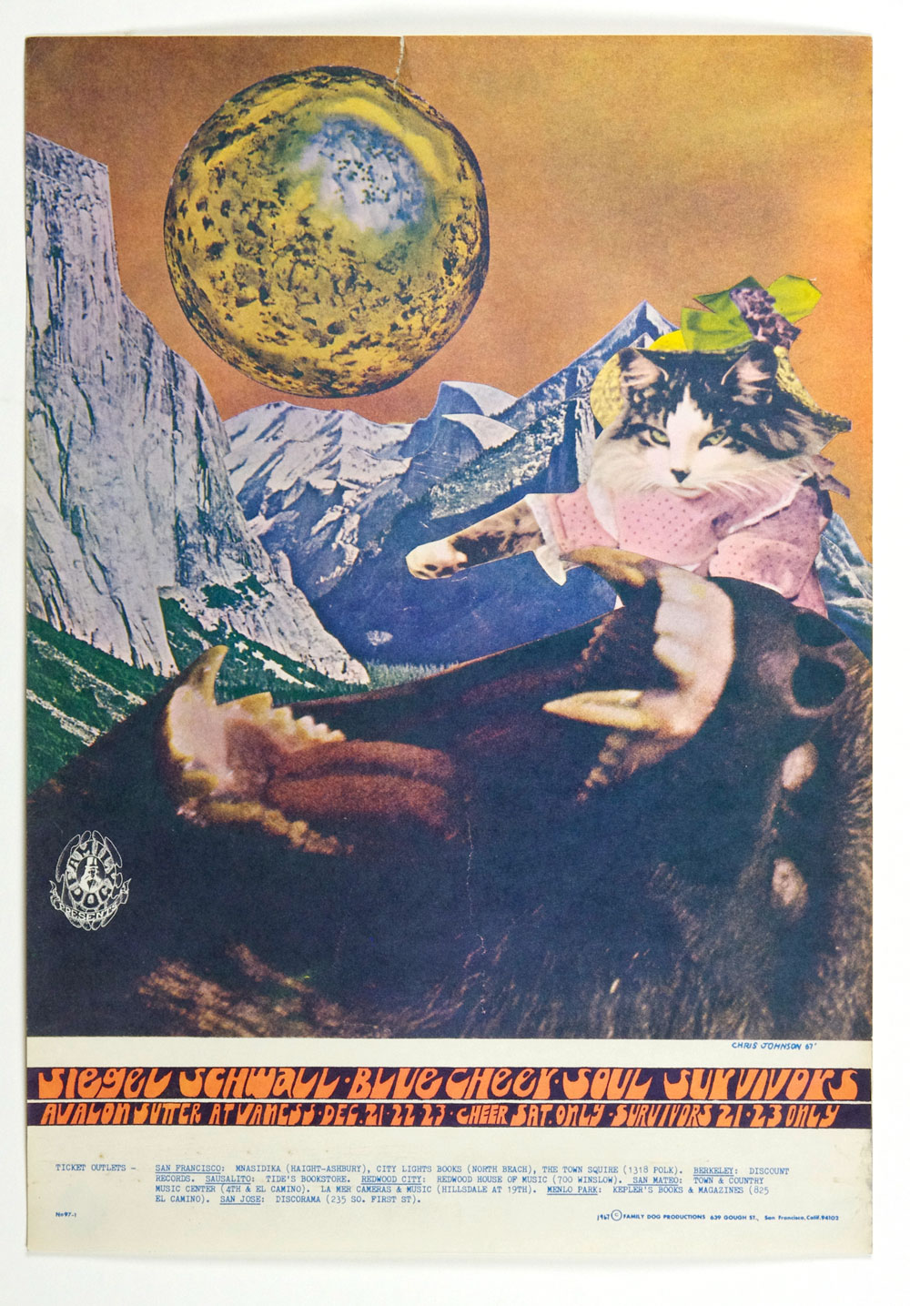 FD  97 Poster Siegal Schwall Blue Cheer 1967 Dec 21