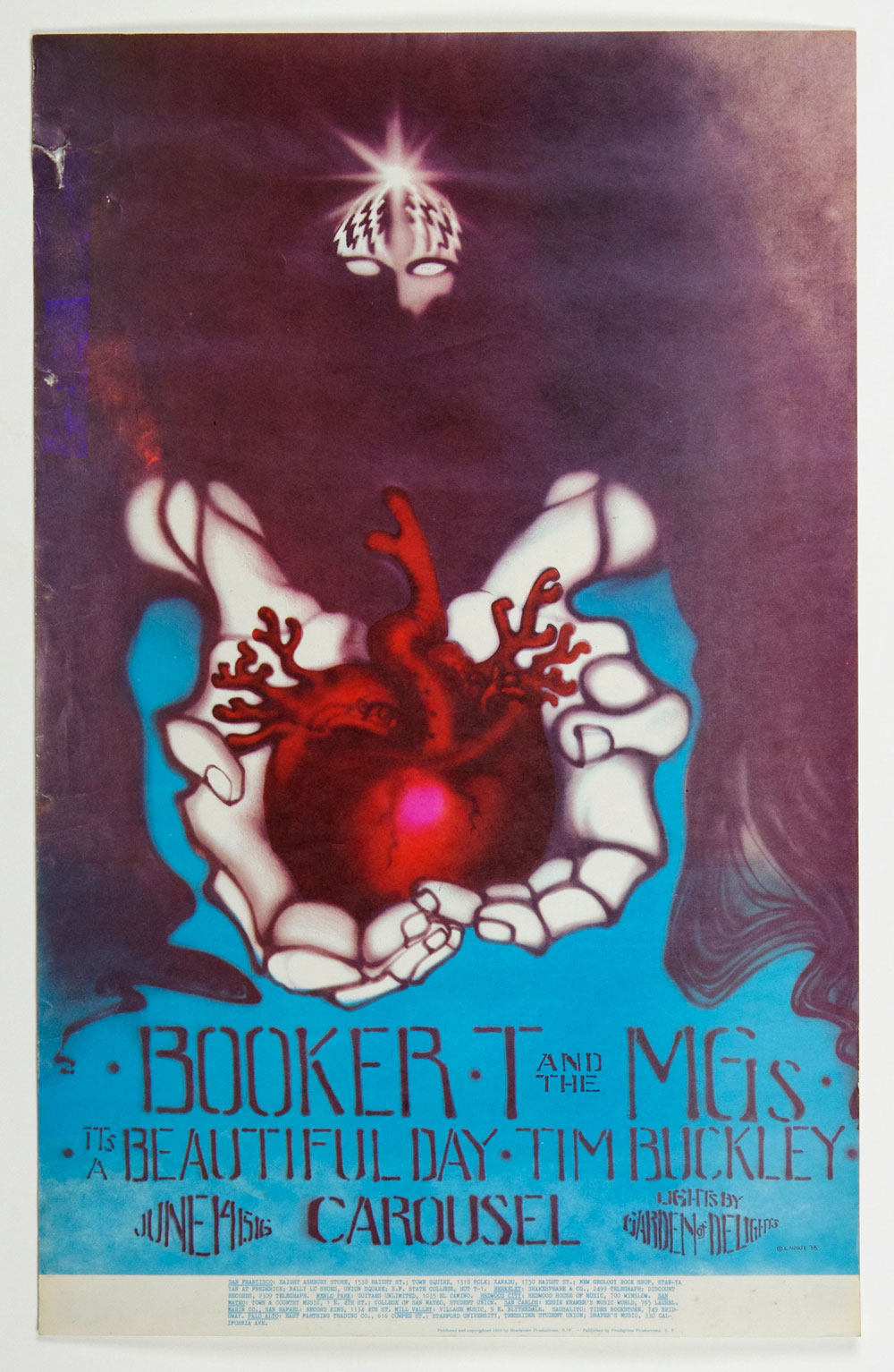 Carousel Ballroom Poster 1968 Jun 14 It's Beautiful Day Booker T and the MG's