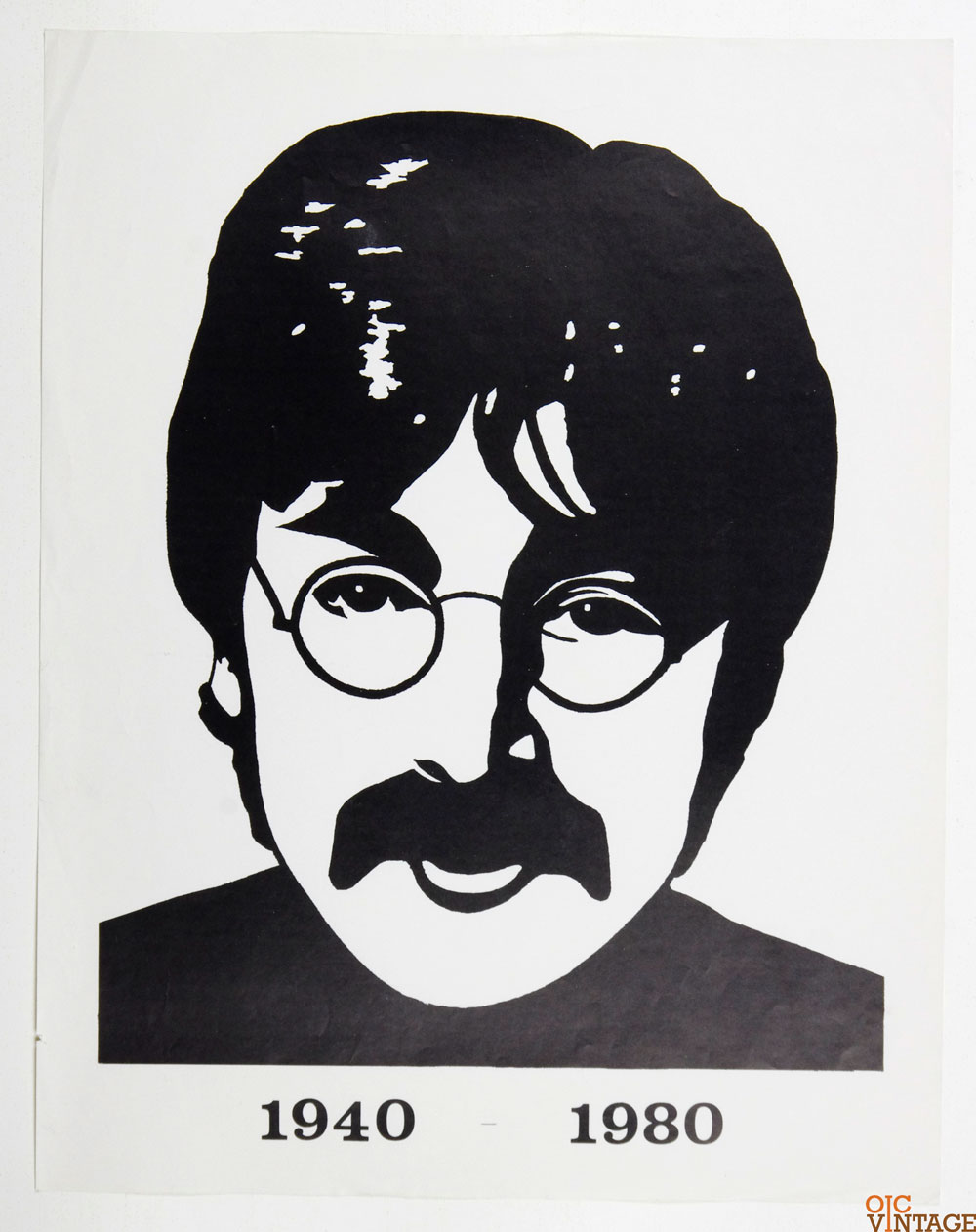 John Lennon Poster 1940 - 1980 17.5 x 22.5