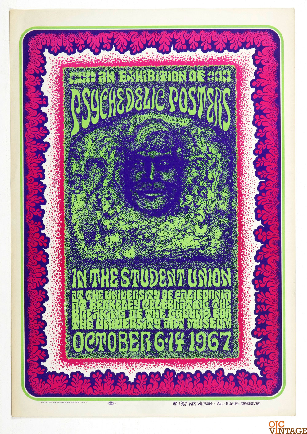 Wes Wilson Poster 1967 Psychedelic Poster Show