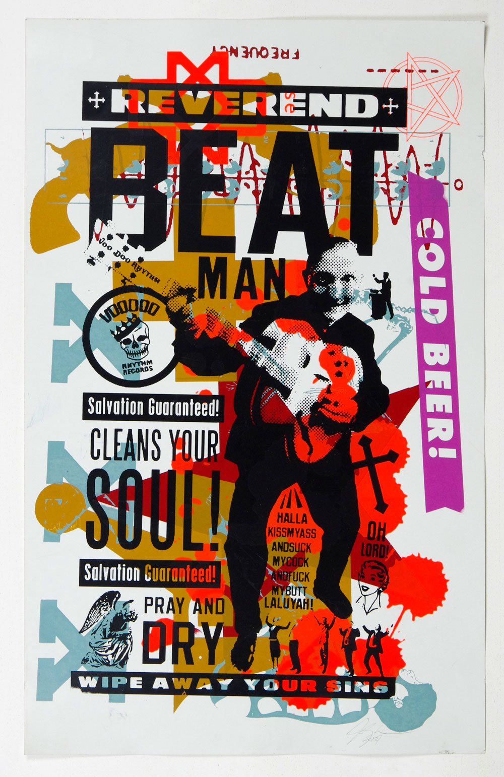Reverend Beat Man Poster 2007 New Album Promo