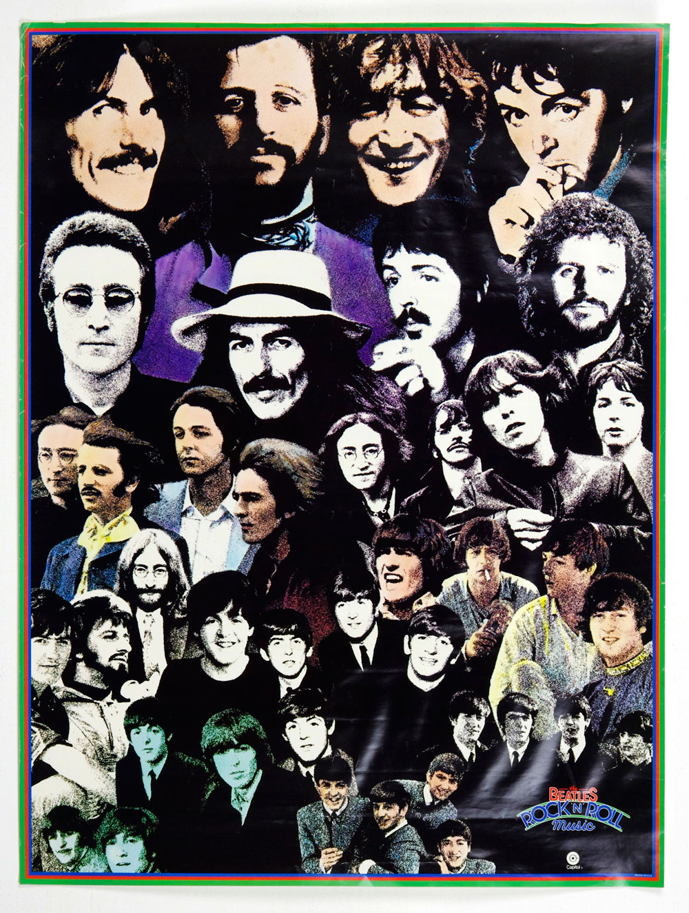 The Beatles Poster 1976 Rock and Roll Album Promotion Capitol Records