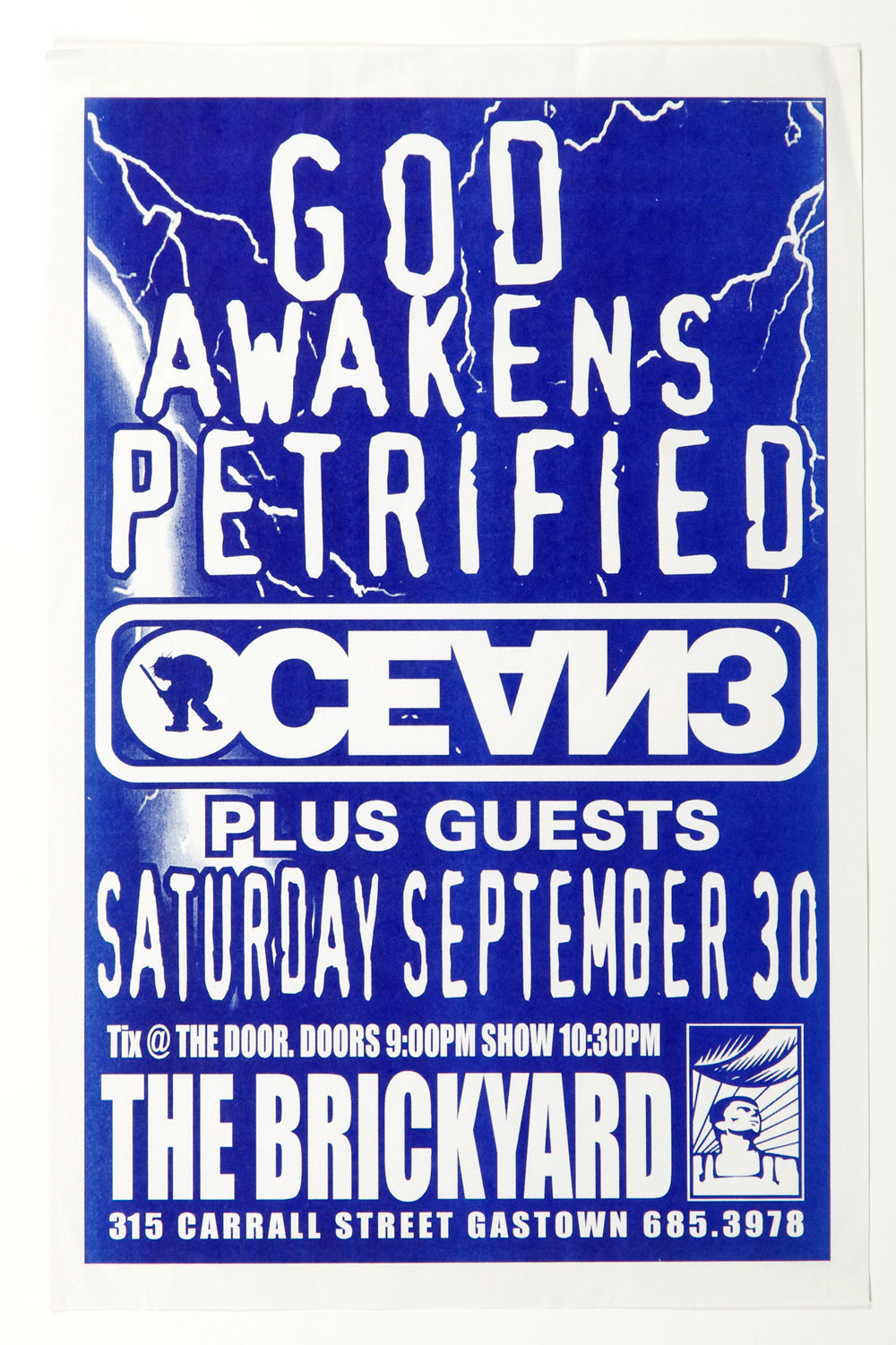 God Awakns Petrified Poster 2000 Sep 30 The Brickyard Vancouver 