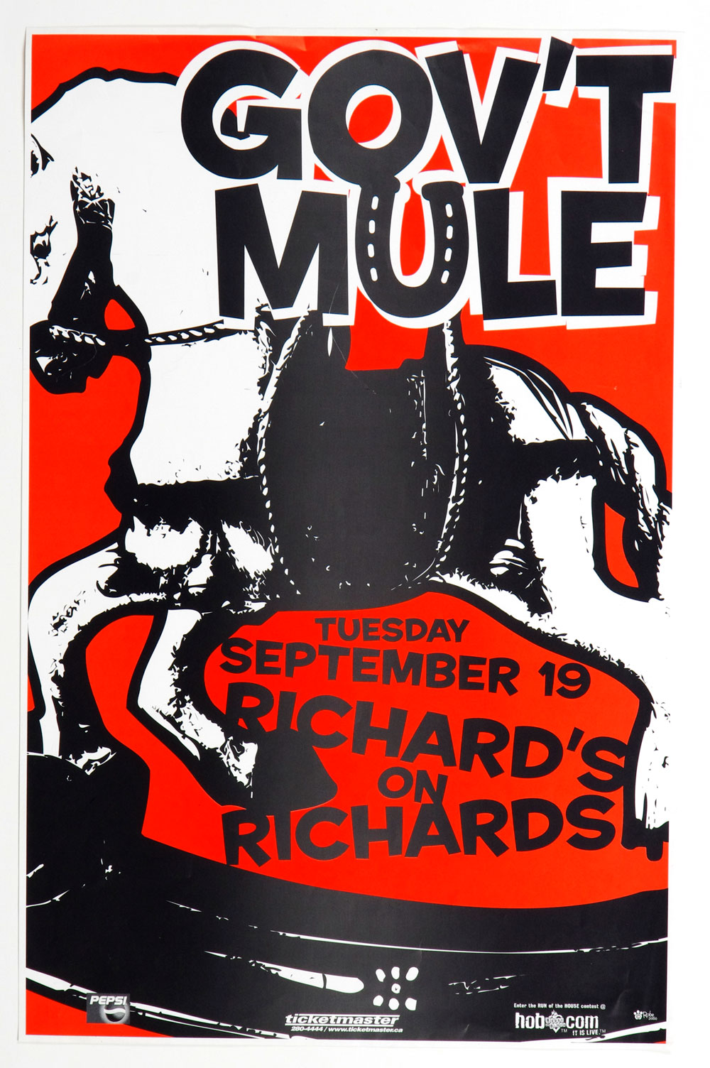 Gov't Mule Poster 2004 Sep 19 Richard's on Richard Vancouver