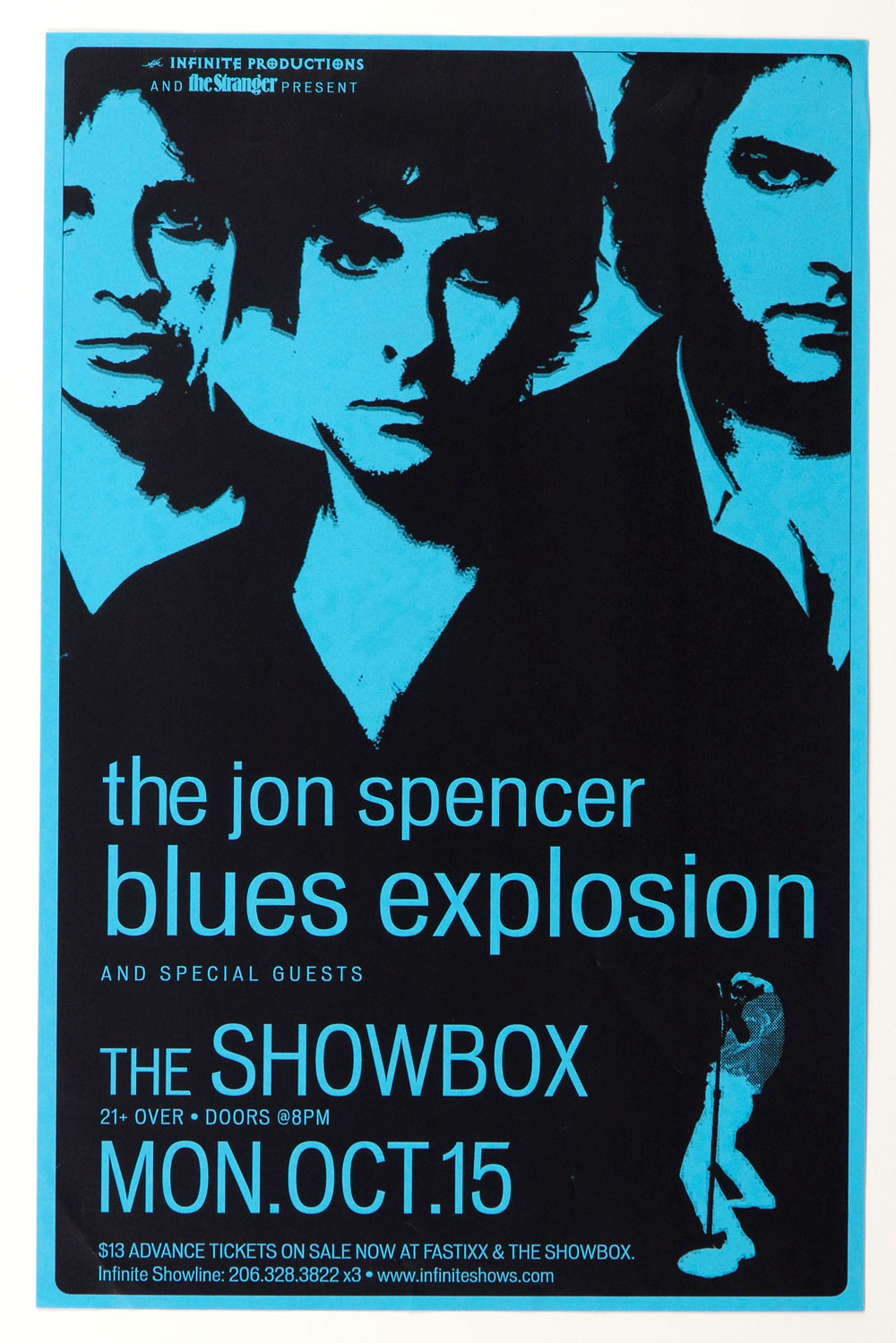 Jon Spencer Blues Explosion Poster 2001 Oct 15 The Showbox Seattle