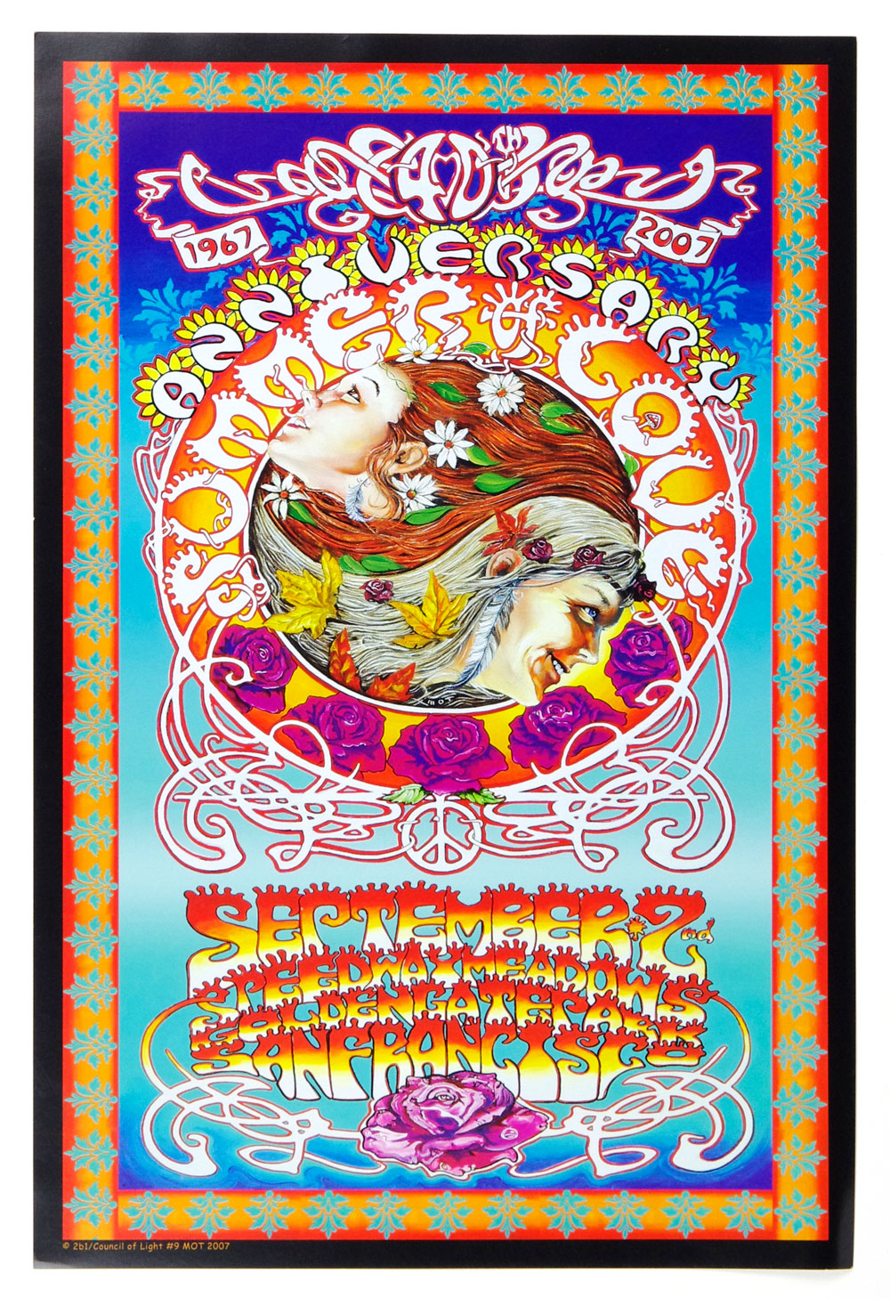 Summer of Love Poster 2007 Country Joe McDonald Canned Heat and more