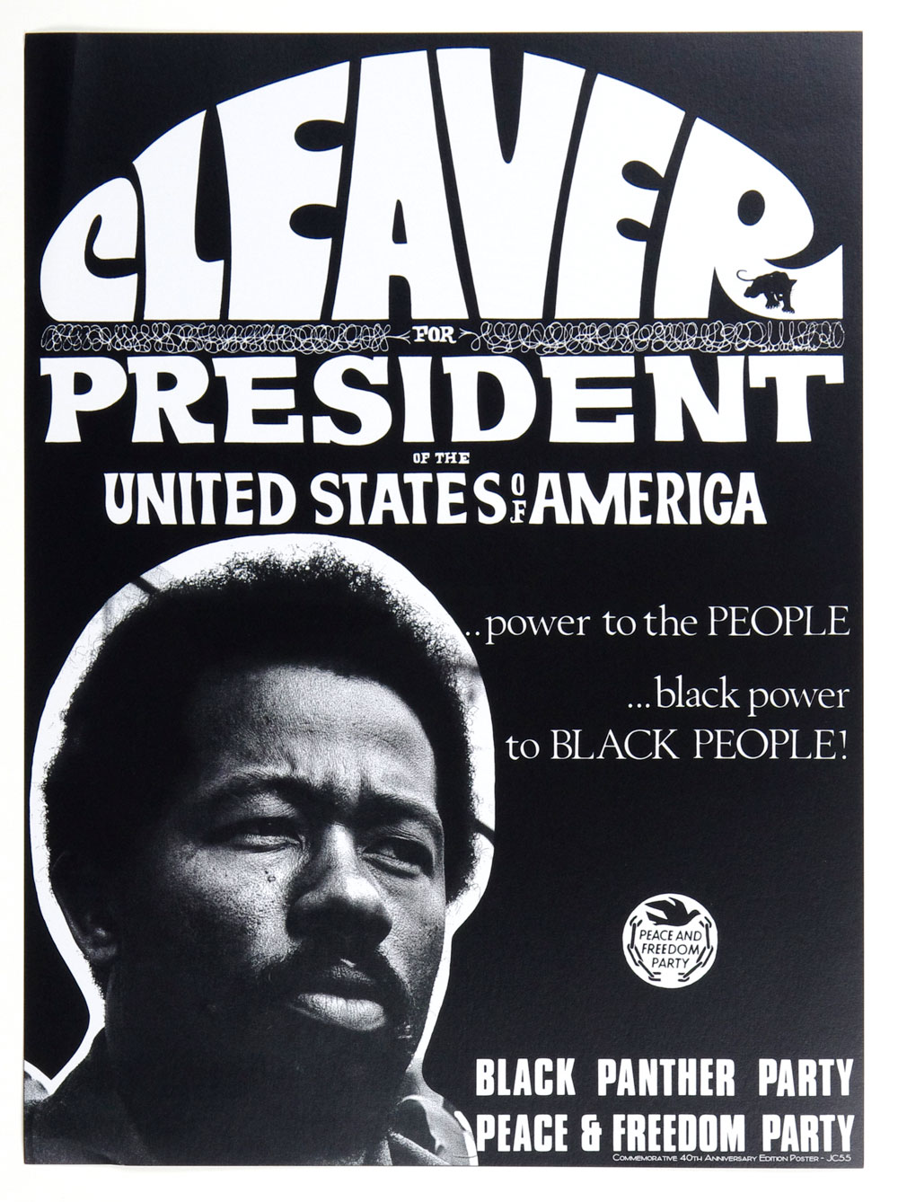 Eldridge Cleaver Poster 40th Anniversary edition 2007