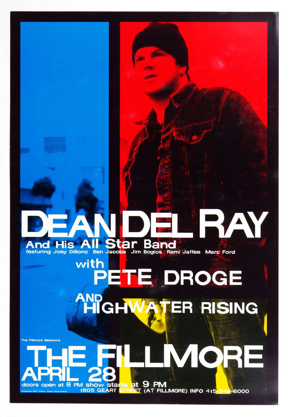 Dean Del Ray Poster 1996 Apr 28 The Fillmore San Francisco
