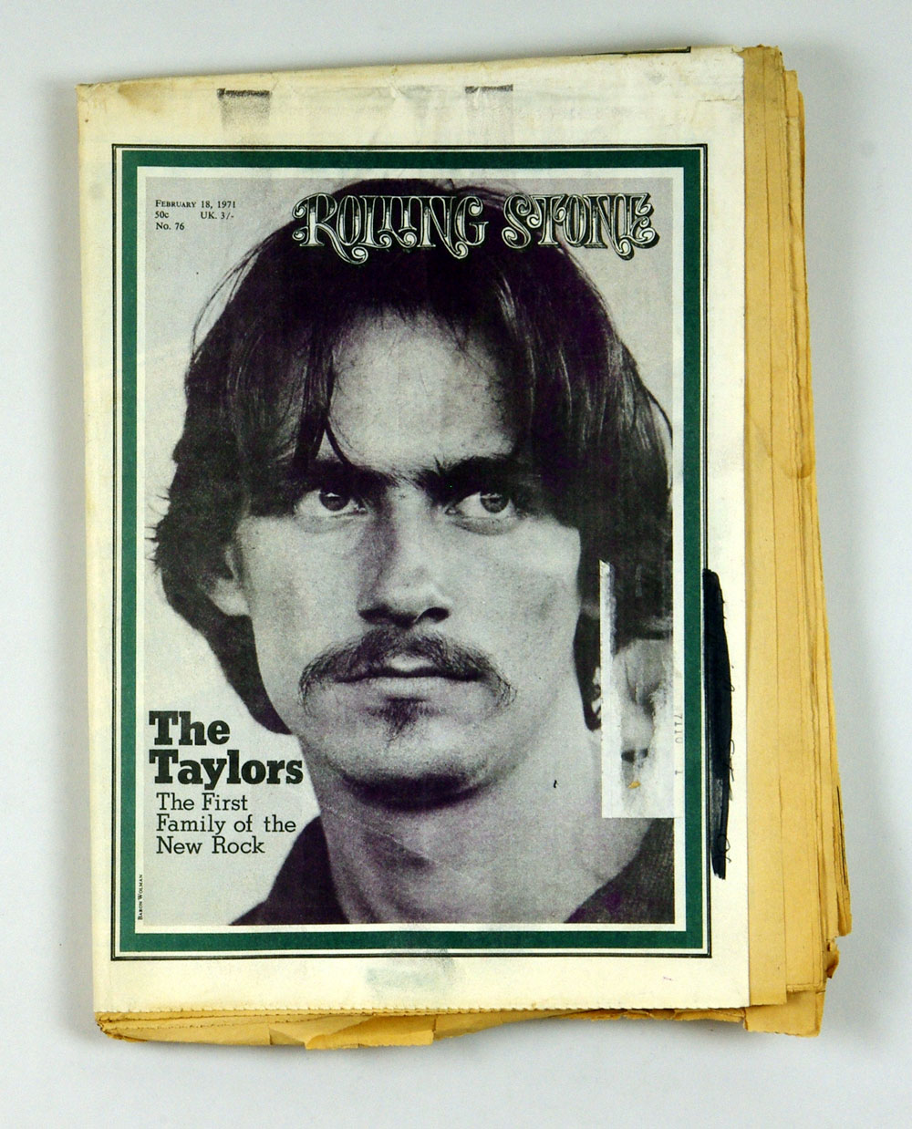 Rolling Stone Magazine Back Issue 1971 Feb 18 No. 76 James Taylor 