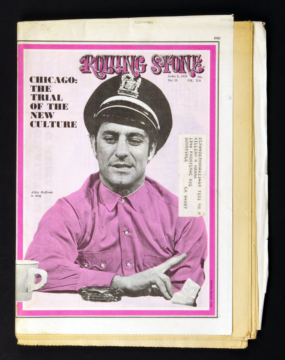 Rolling Stone Magazine Back Issue 1970 Apr 2 No.55 Abbie Hoffman 