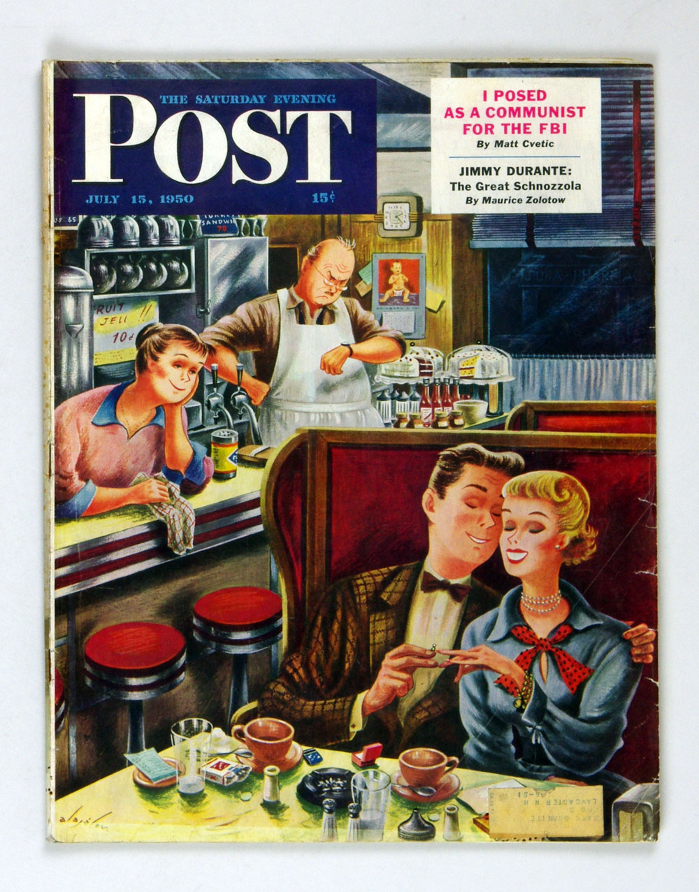 Saturday Evening Post Back Issue 1950 Jul 15 Romance in a Diner