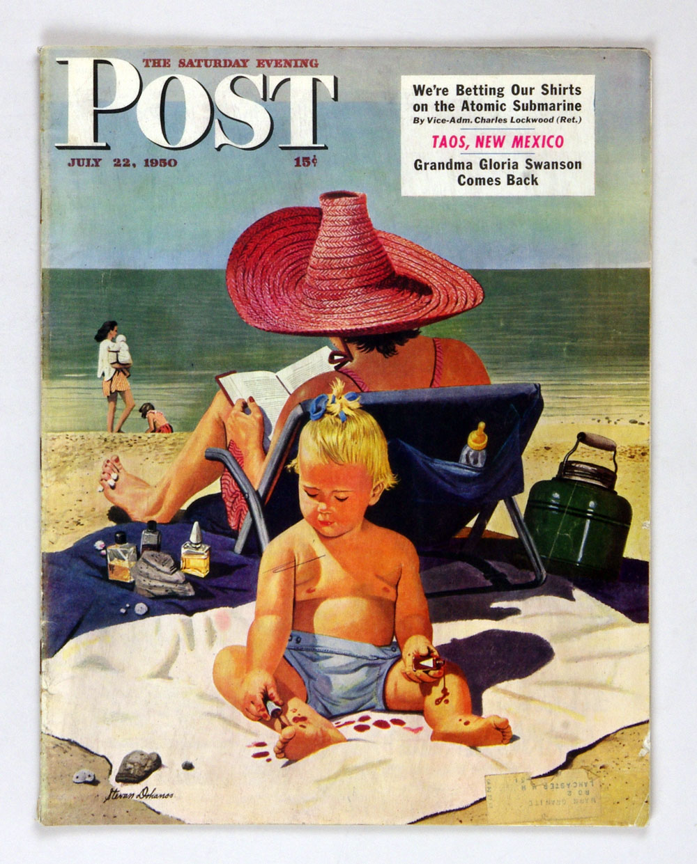 Saturday Evening Post Back Issue 1950 Jul 22 Baby on the Beach