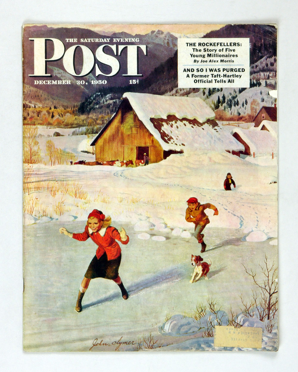 Saturday Evening Post Back Issue 1950 Dec 30 Playing on Ice