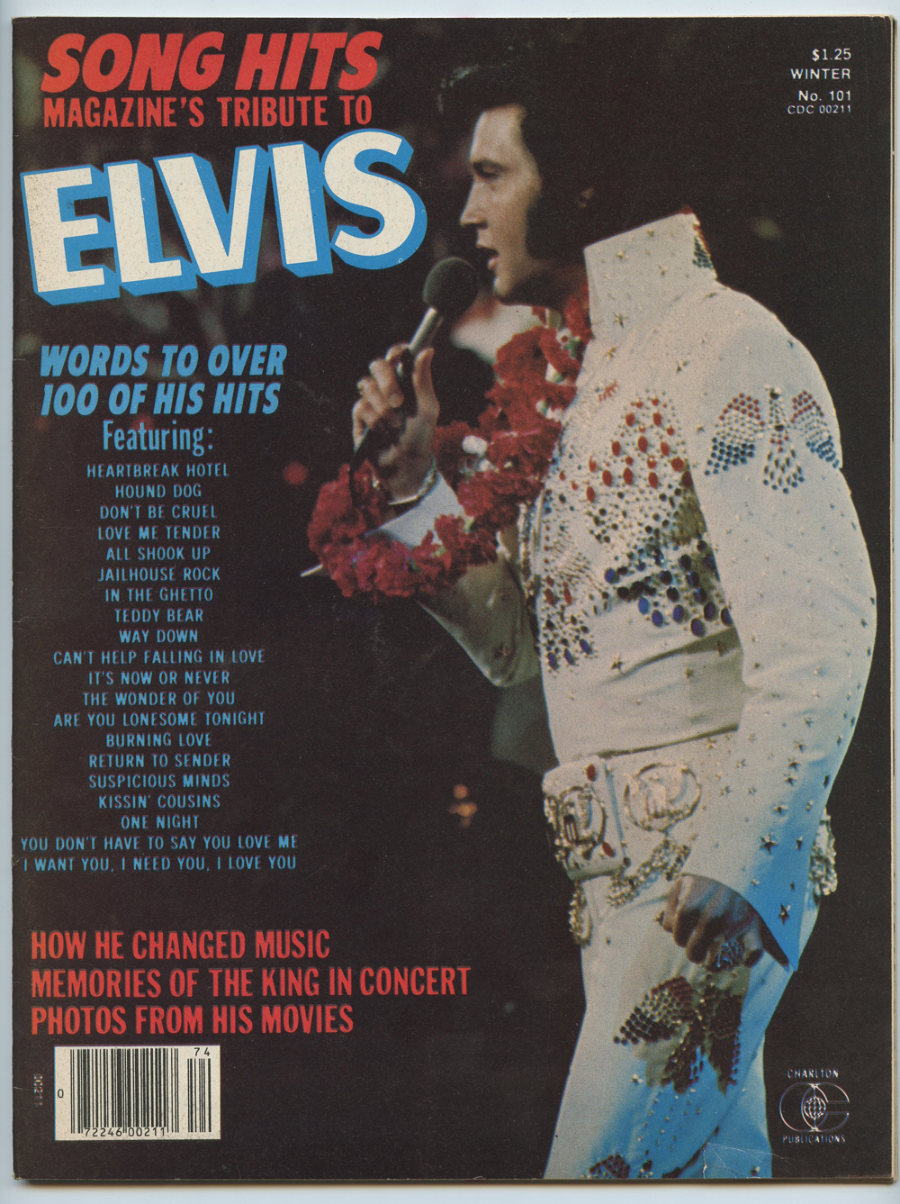 Elvis Presley Magazine Back Issue 1977 Song Hits Magazine's Tribute To Elvis