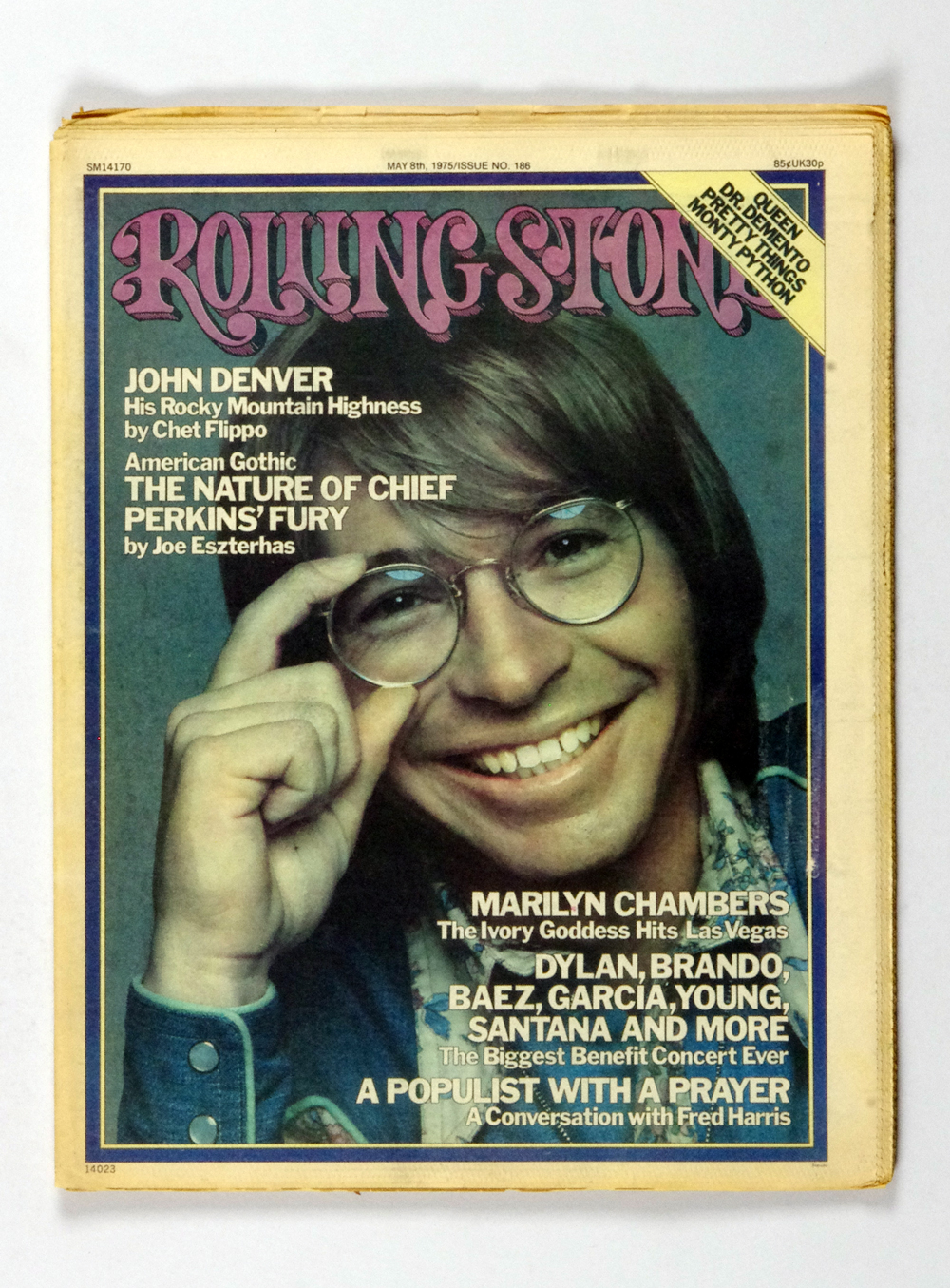 Rolling Stone Magazine Back Issue 1975 May 8 No. 186 John Denver 