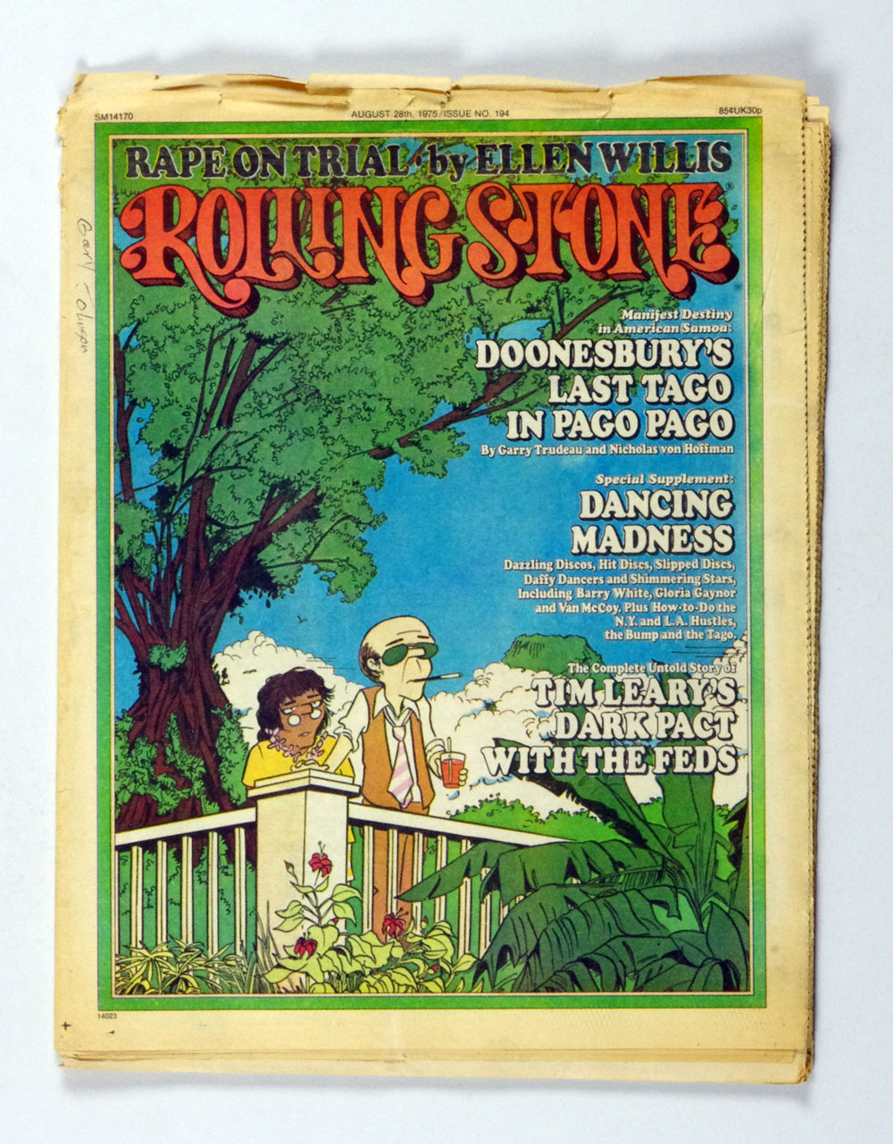 Rolling Stone Magazine Back Issue 1975 Aug 28 No. 194 Doonsbury