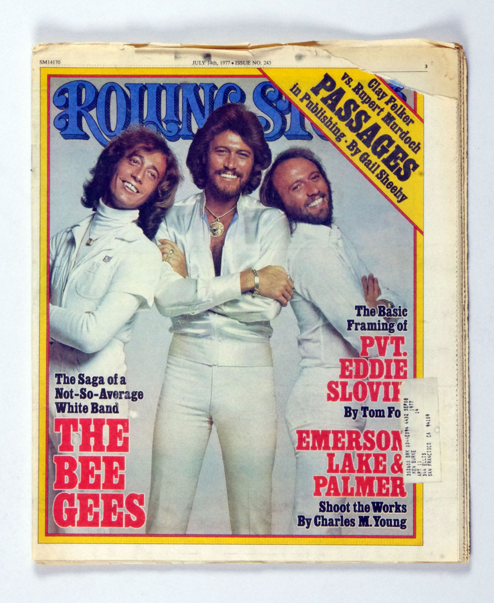 Rolling Stone Magazine Back Issue 1977 Jul 14 No. 243 Bee Gees 