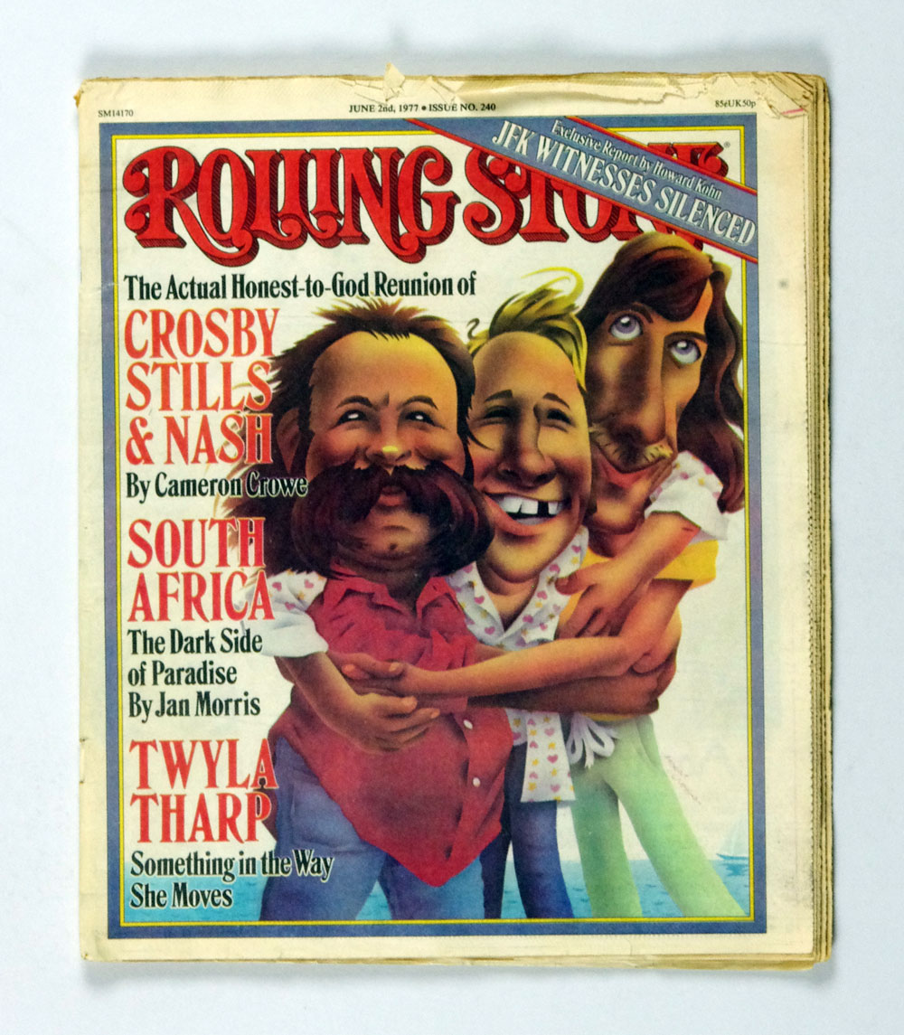 Rolling Stone Magazine  Back Issue 1977 Jun 2 No. 240 Crosby Stills & Nash 