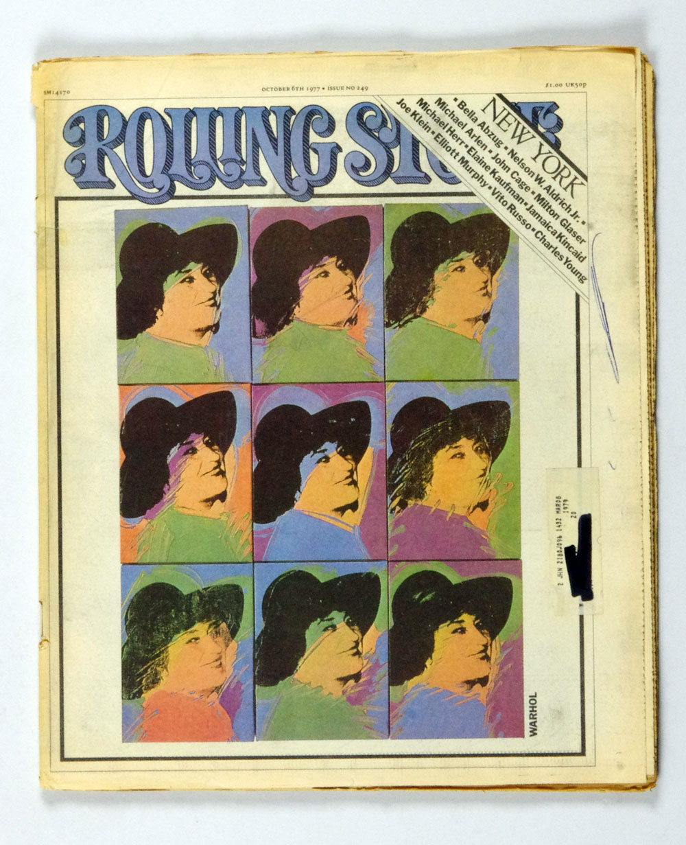 Rolling Stone Magazine  Back Issue 1977 Oct 6 No. 249 Bella Abzug Andy Warhol