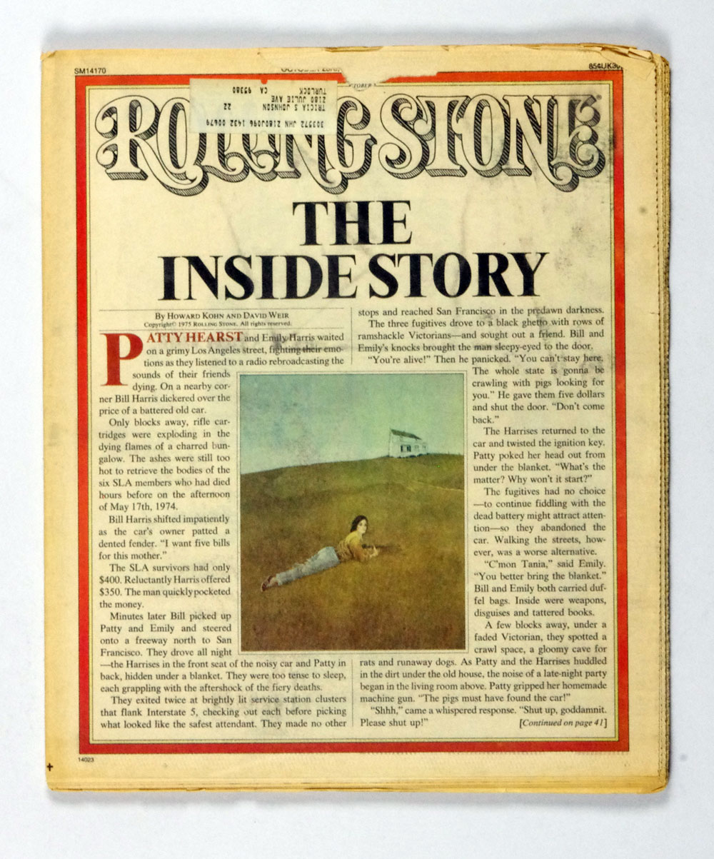 Rolling Stone Magazine Back Issue 1975 Oct 23 No. 198 Patty Hearst & Symbionese Army Part 1
