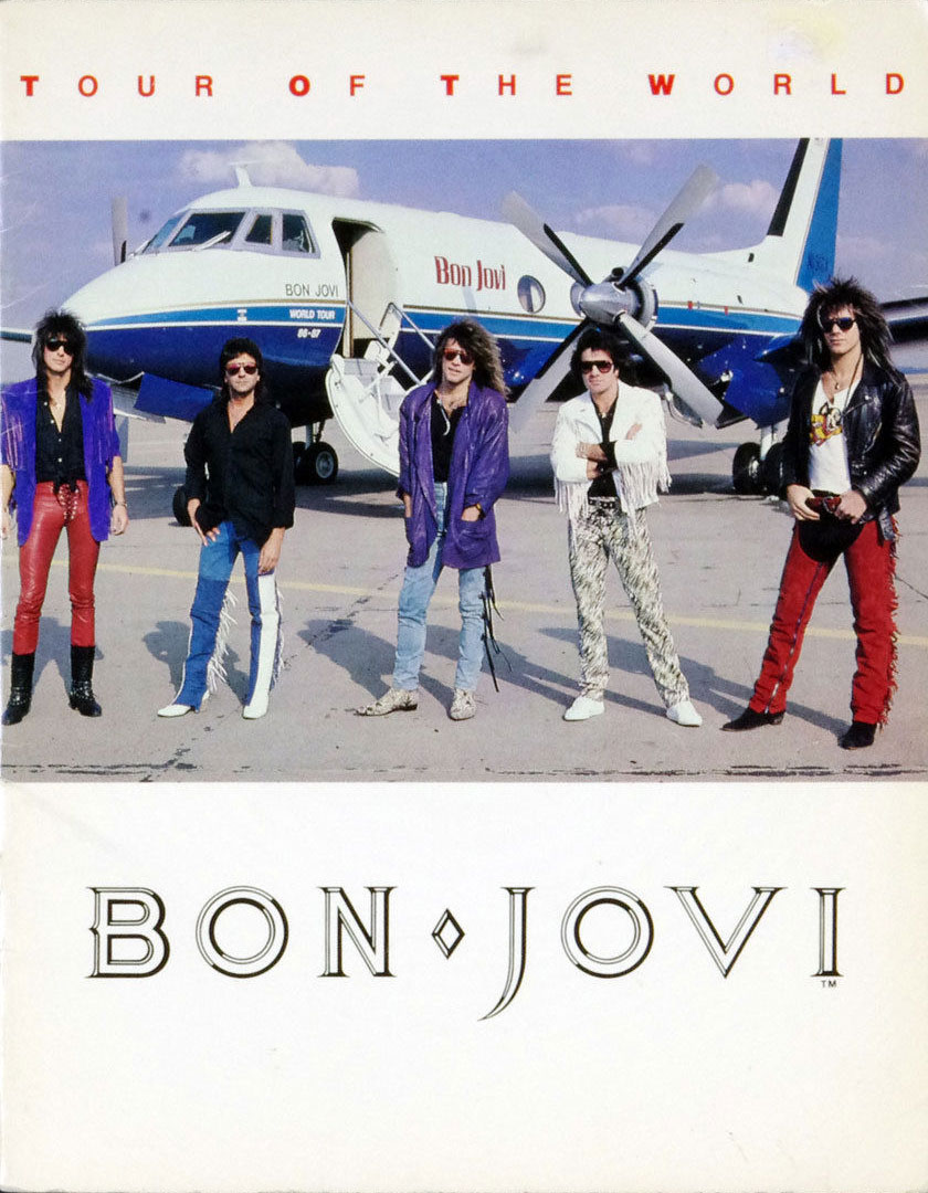 Bon Jovi 1986 Tour Of The World Concert Tour Program Book