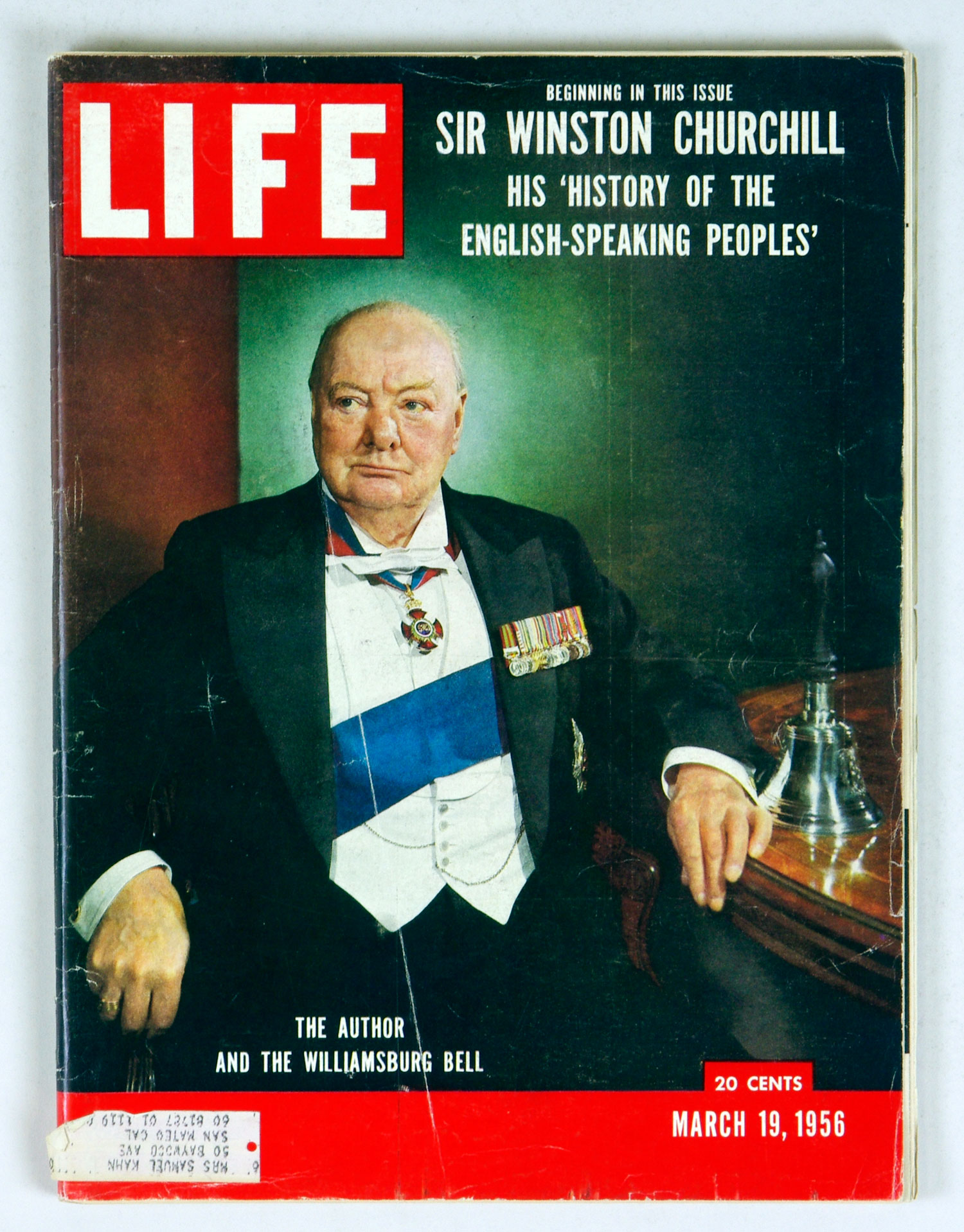 LIFE Magazine Back Issue 1956 Mar 19 Winston Churchill