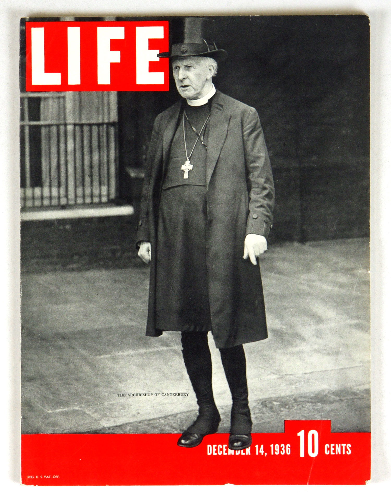 LIFE Magazine Back Issue 1936 Dec 14 The Archbishop of Canterbury
