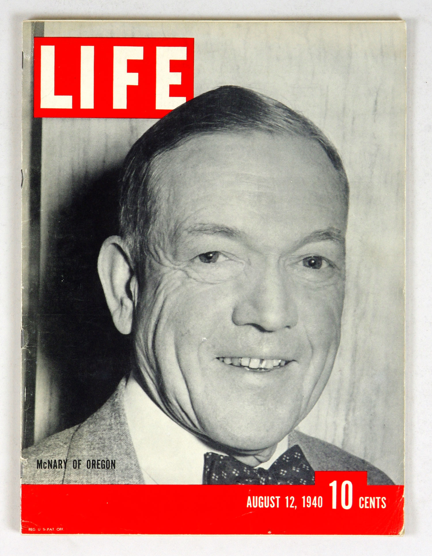 LIFE Magazine Back Issue 1940 August 12 Vice President Nominee McNary