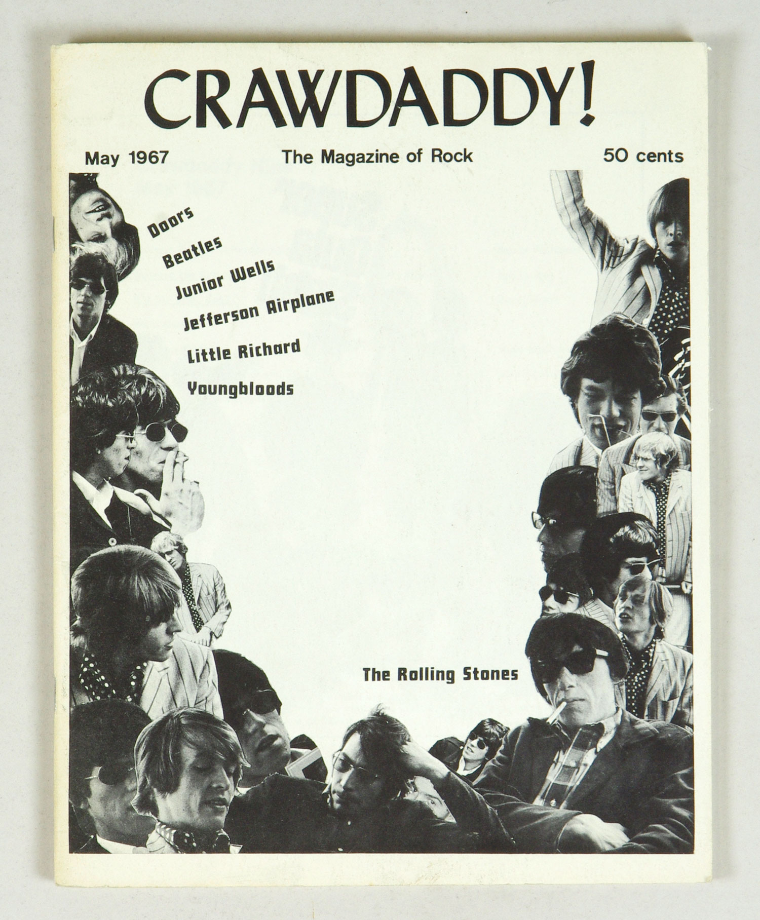 Crawdaddy The Magazine of Rock back issue 1967 May 60s Rock band cover