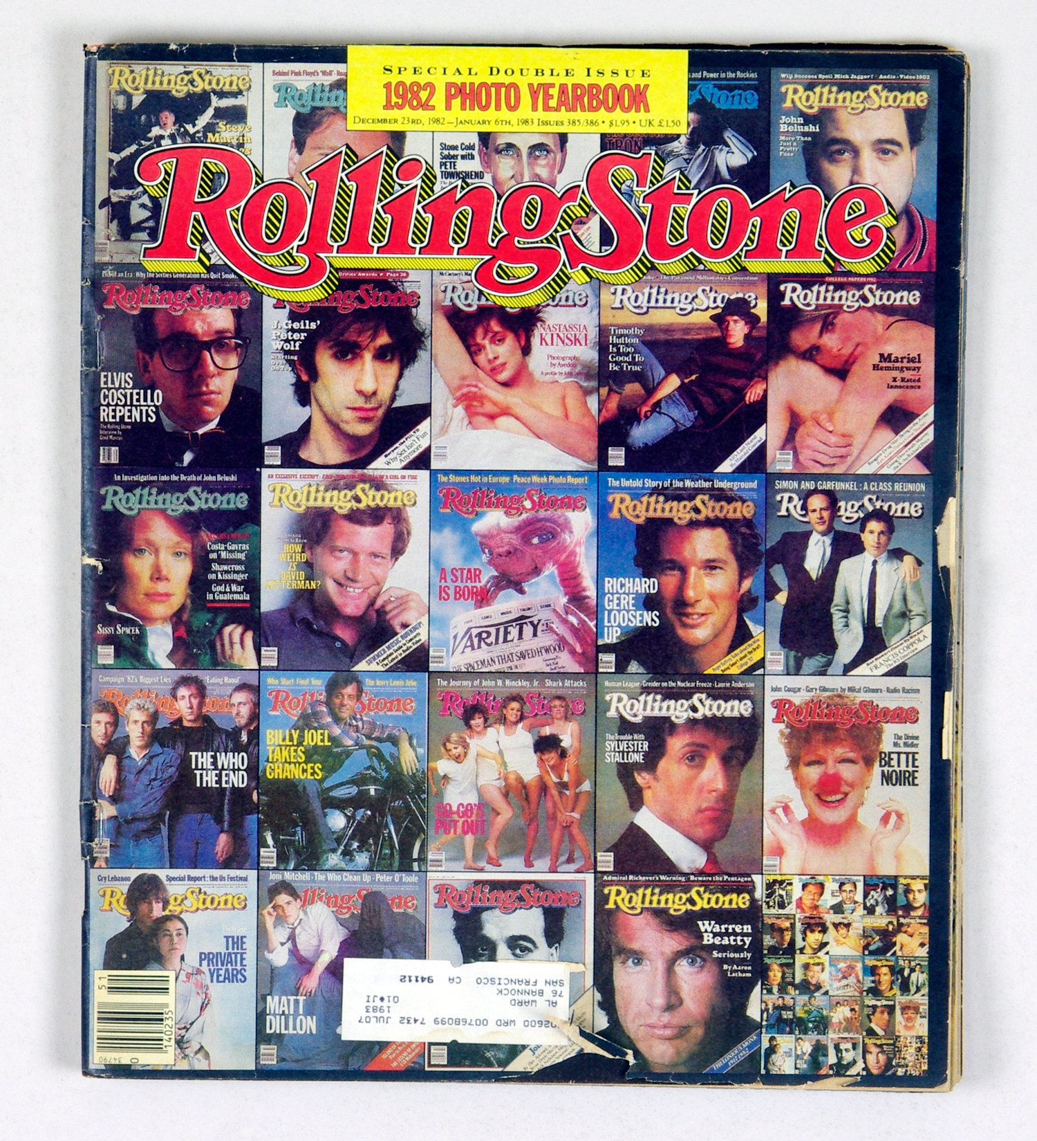Rolling Stone Magazine  Back Issue 1982 Dec 23 No. 385, 386 1982 Photo Yearbook 