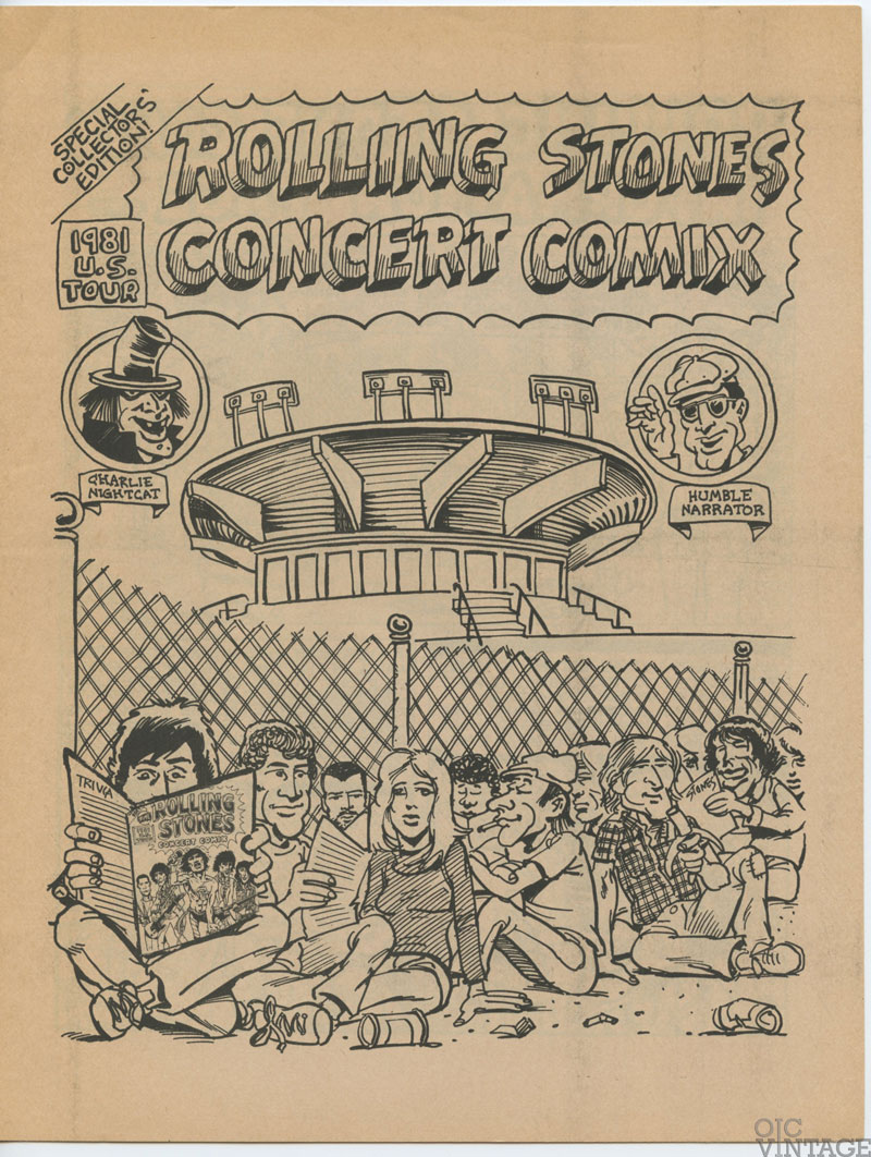 The Rolling Stones 1981 Tattoo You US Tour Special Collectors Edition Comix