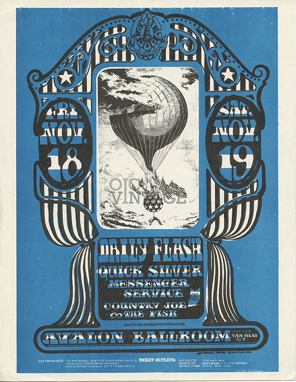 FD  35 Handbill Quicksilver Messenger Service 1966 Nov 18