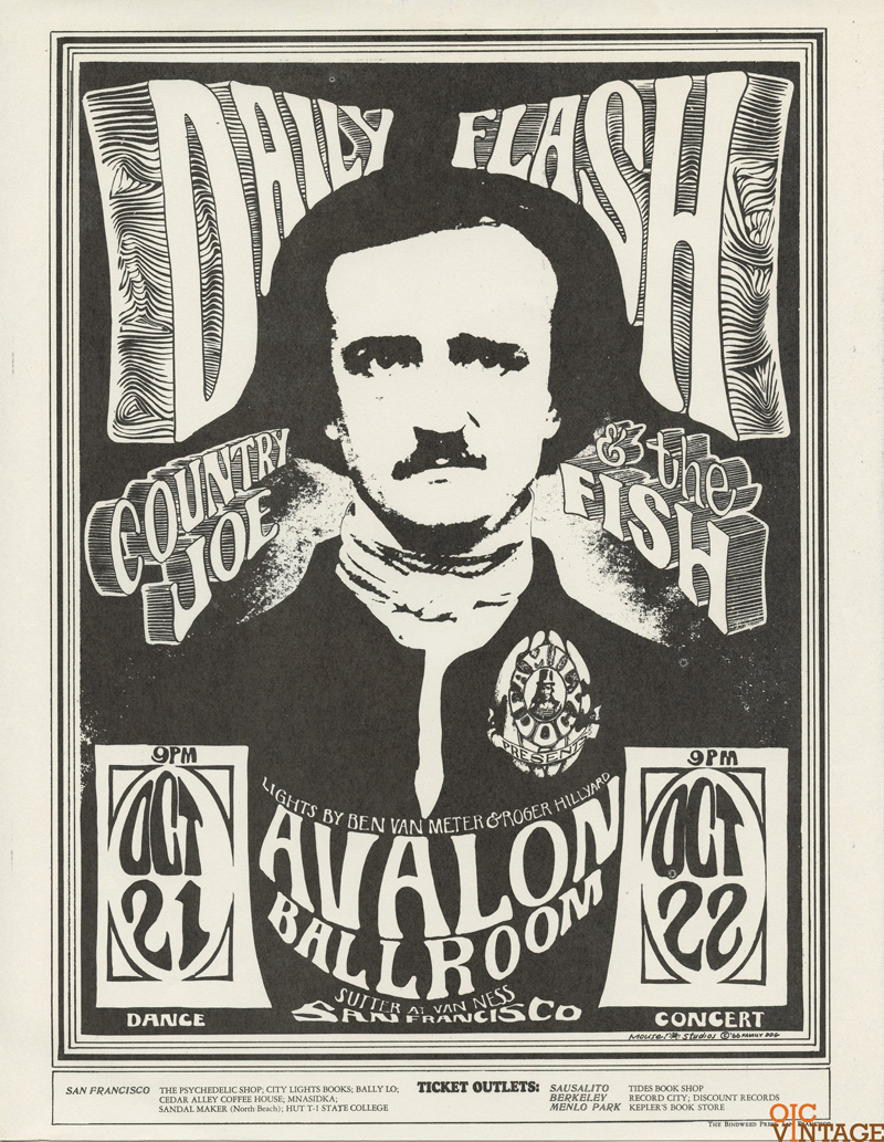 FD  31 Handbill Country Joe and the Fish  1966 Oct 21 
