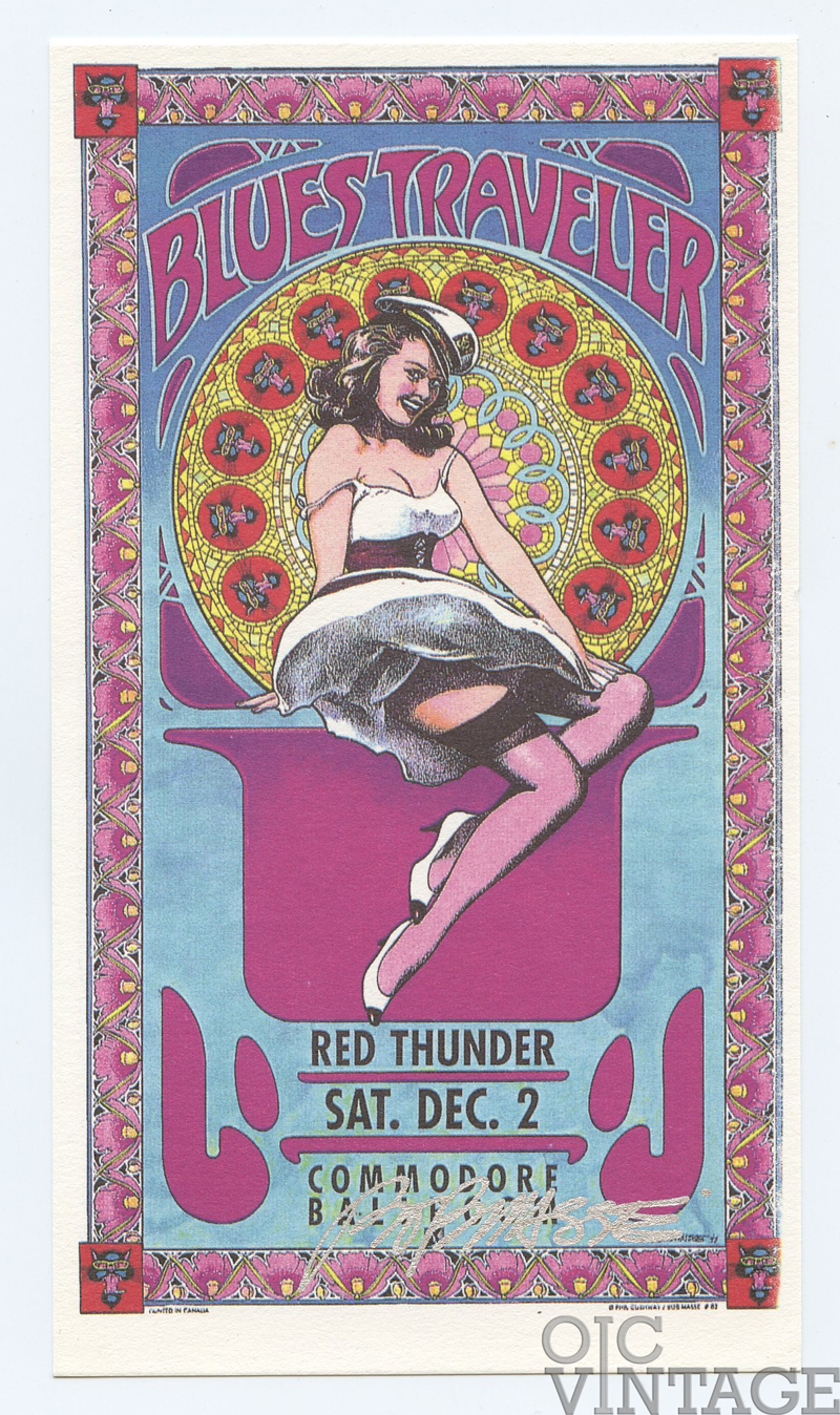 Blues Traveler Handbill Vancouver Canada 1995 Dec 2 Bob Masse