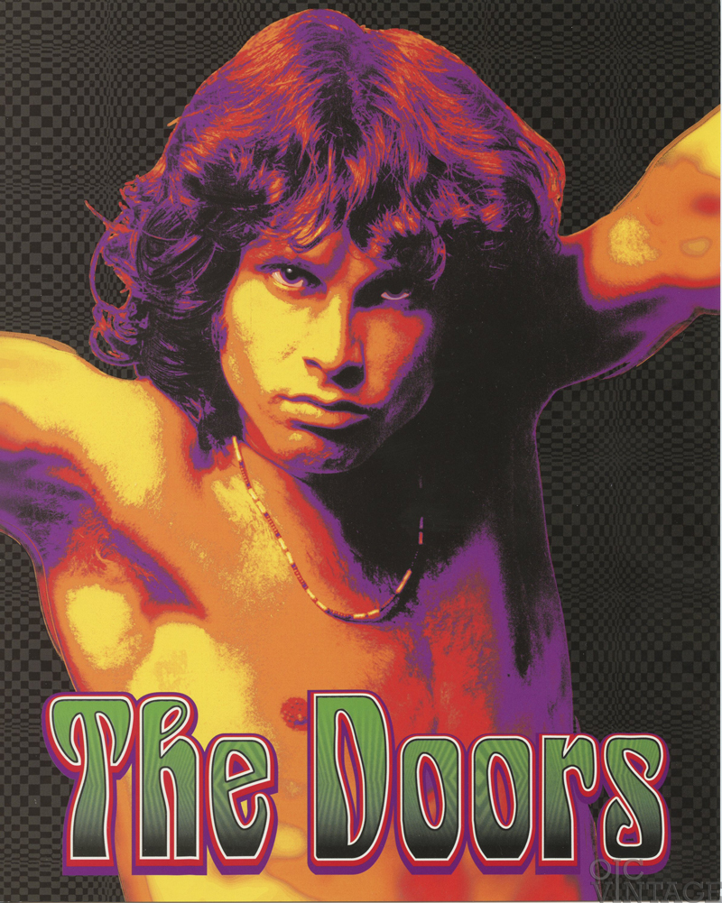Jim Morrison The Doors Postcard Psychedelic Poet 8x10