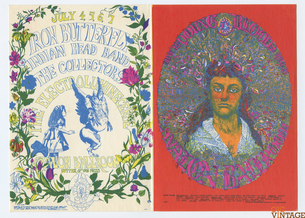 FD 125 FD 126 Postcard Double Mailed Santana Iron Butterfly 1968 Jun
